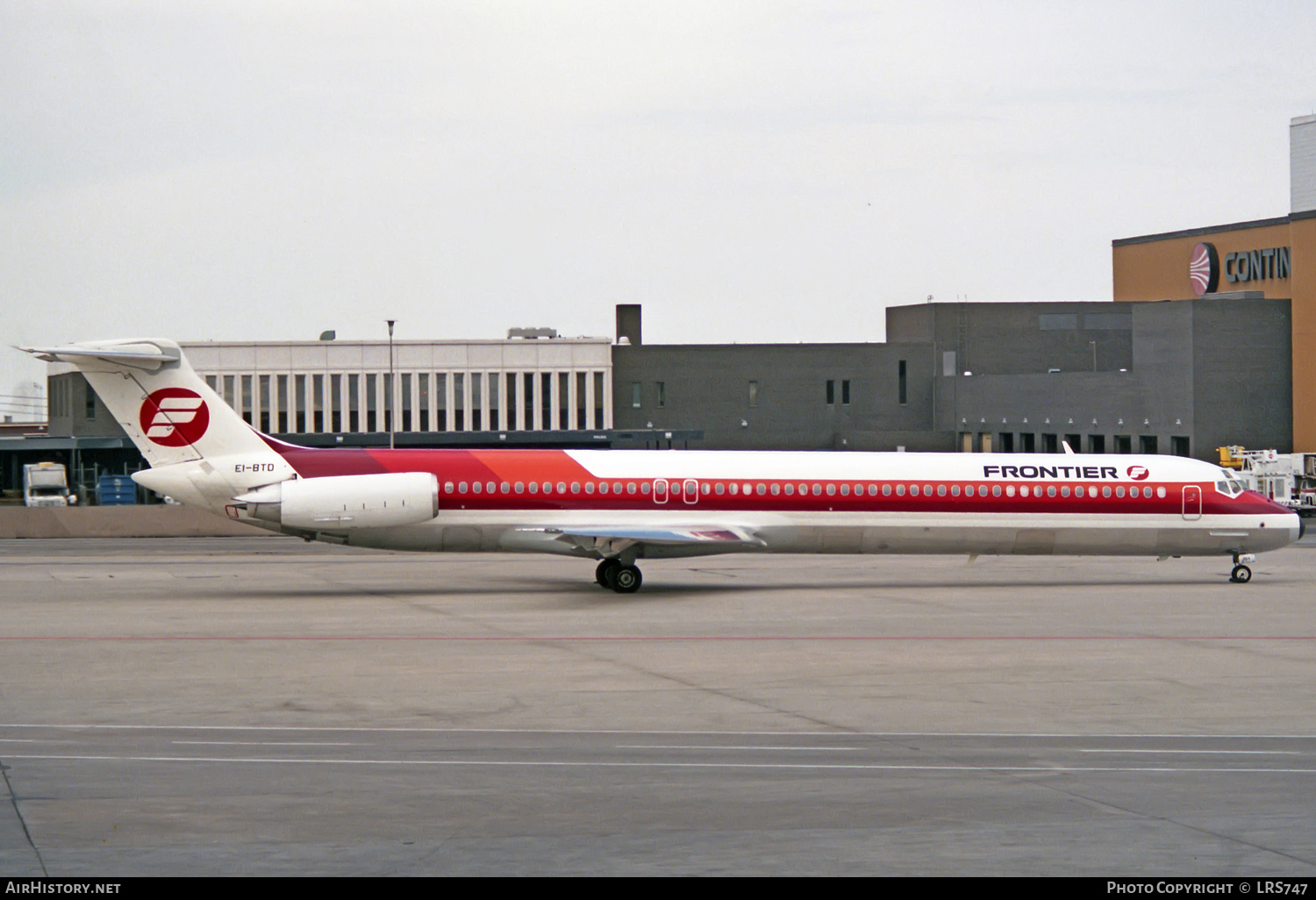 Aircraft Photo of EI-BTD | McDonnell Douglas MD-82 (DC-9-82) | Frontier Airlines | AirHistory.net #332477