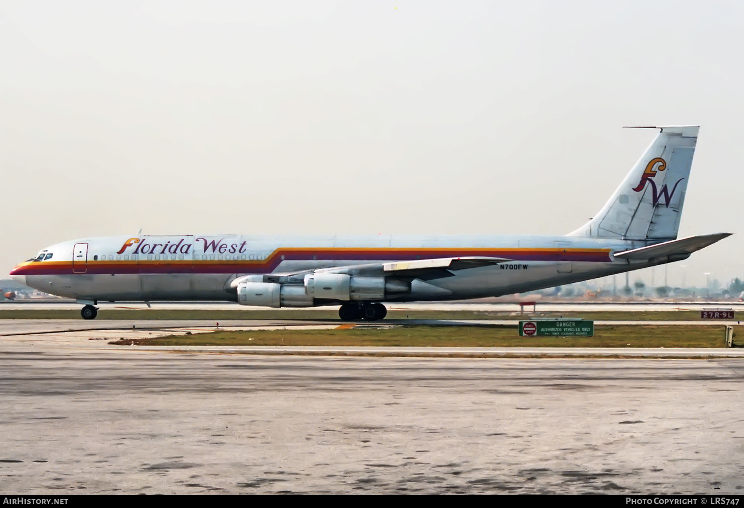 Aircraft Photo of N700FW | Boeing 707-331C | Florida West Airlines | AirHistory.net #332500