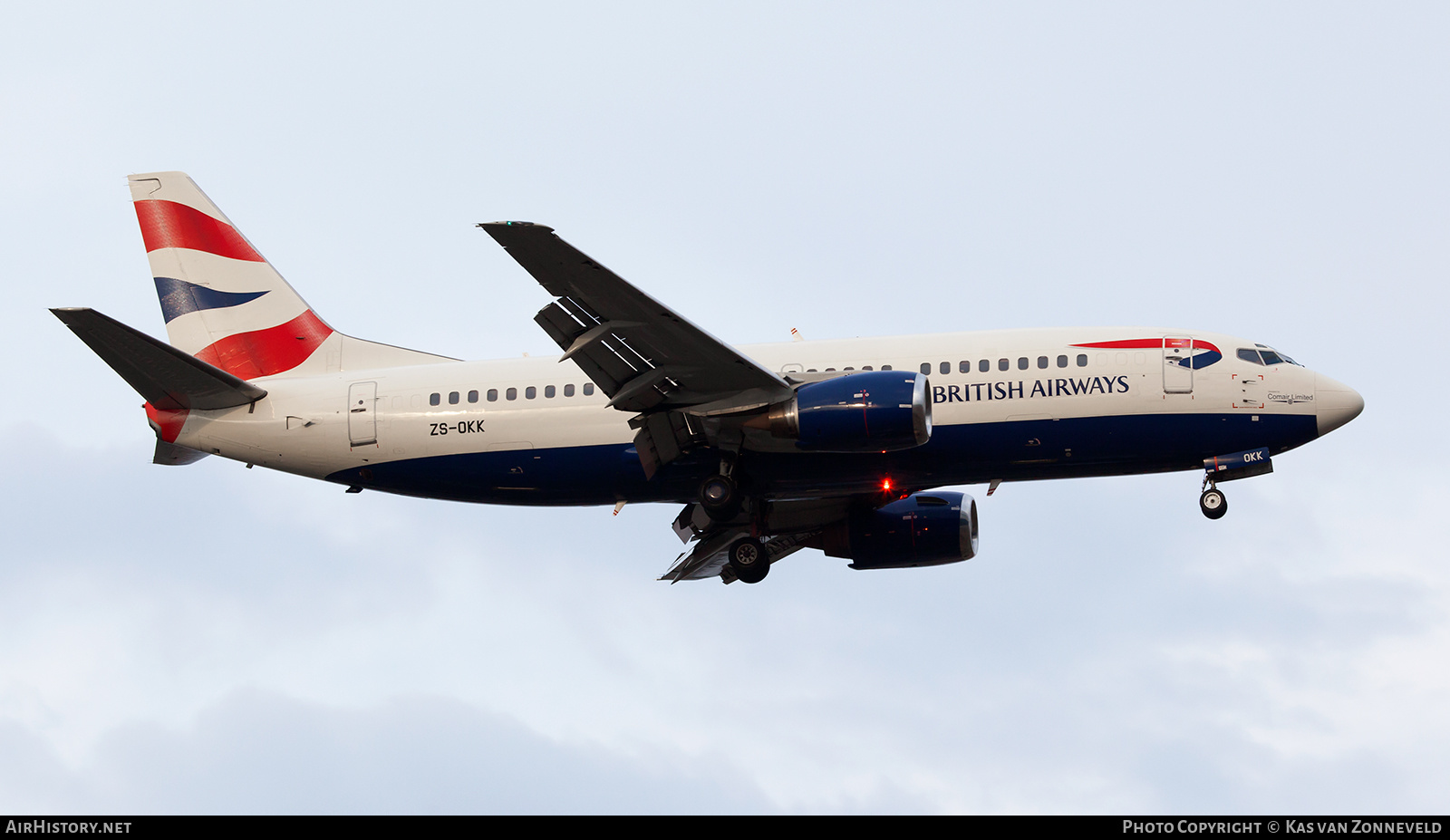 Aircraft Photo of ZS-OKK | Boeing 737-376 | British Airways | AirHistory.net #332504