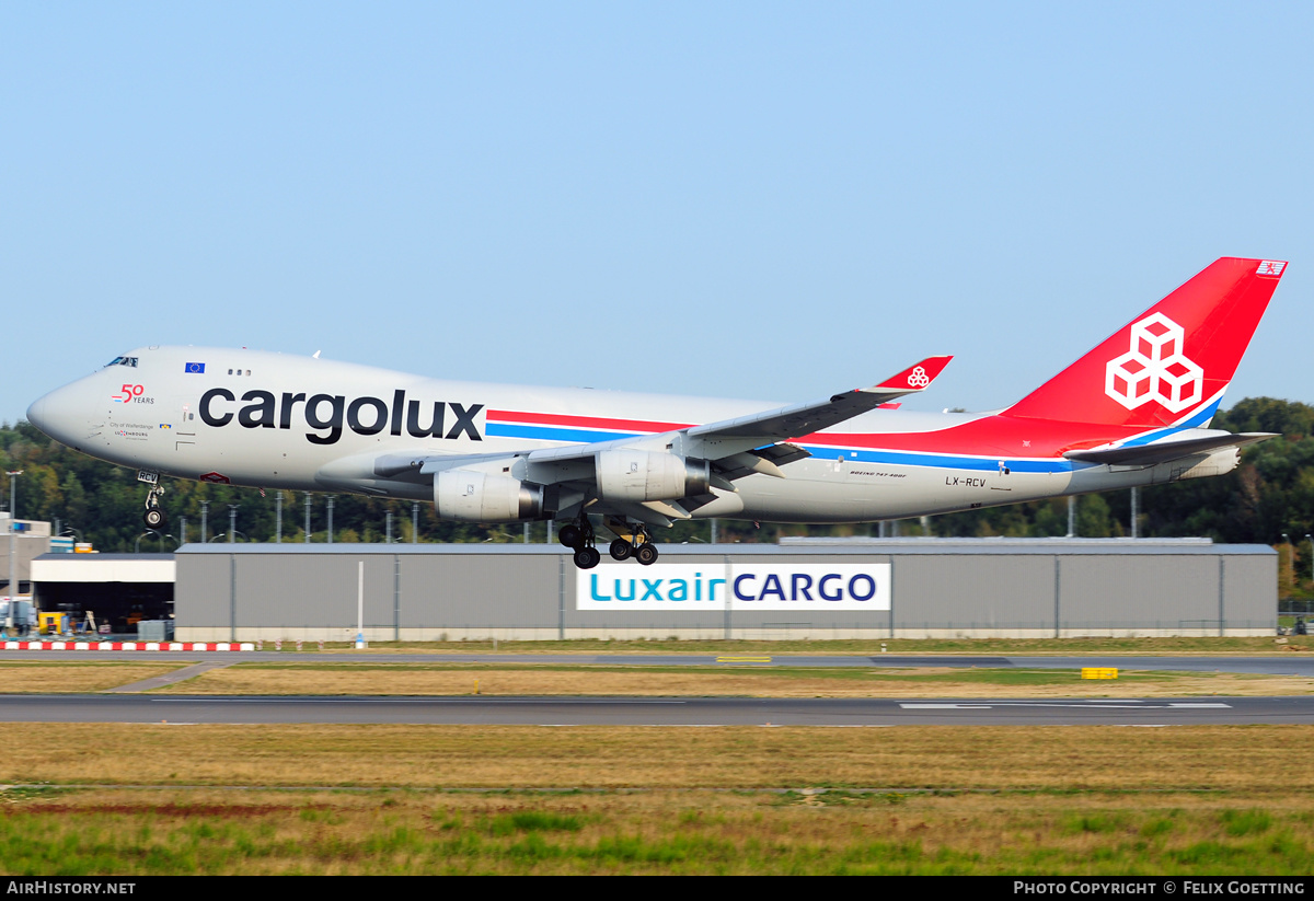 Aircraft Photo of LX-RCV | Boeing 747-4R7F/SCD | Cargolux | AirHistory.net #332517