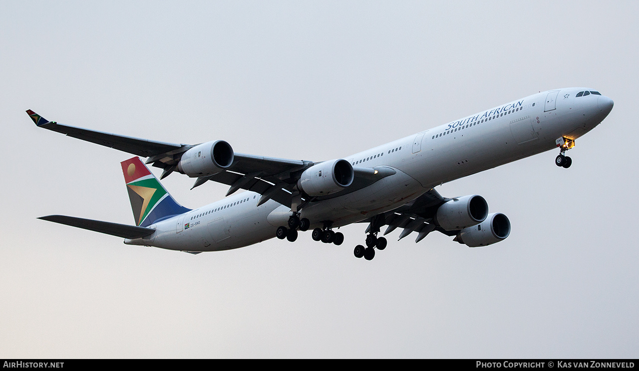 Aircraft Photo of ZS-SND | Airbus A340-642 | South African Airways | AirHistory.net #332519