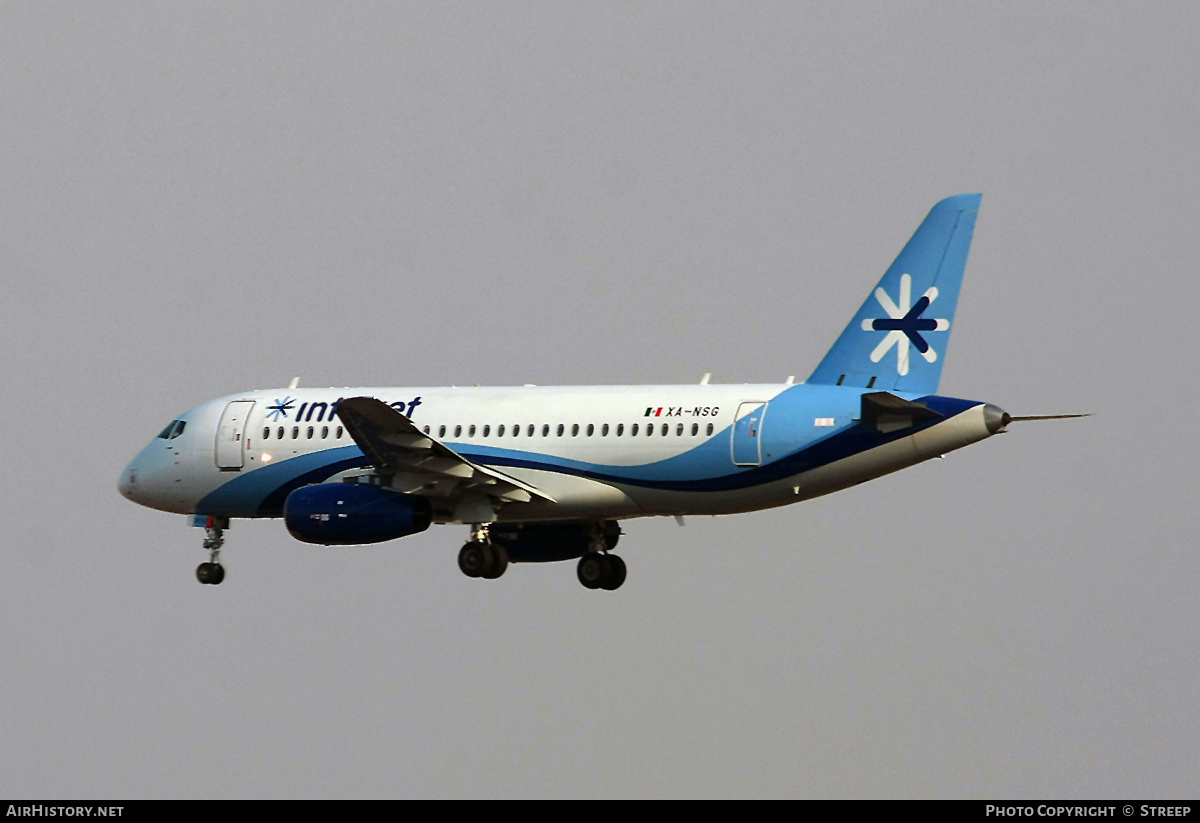 Aircraft Photo of XA-NSG | Sukhoi SSJ-100-95B Superjet 100 (RRJ-95B) | Interjet | AirHistory.net #332549