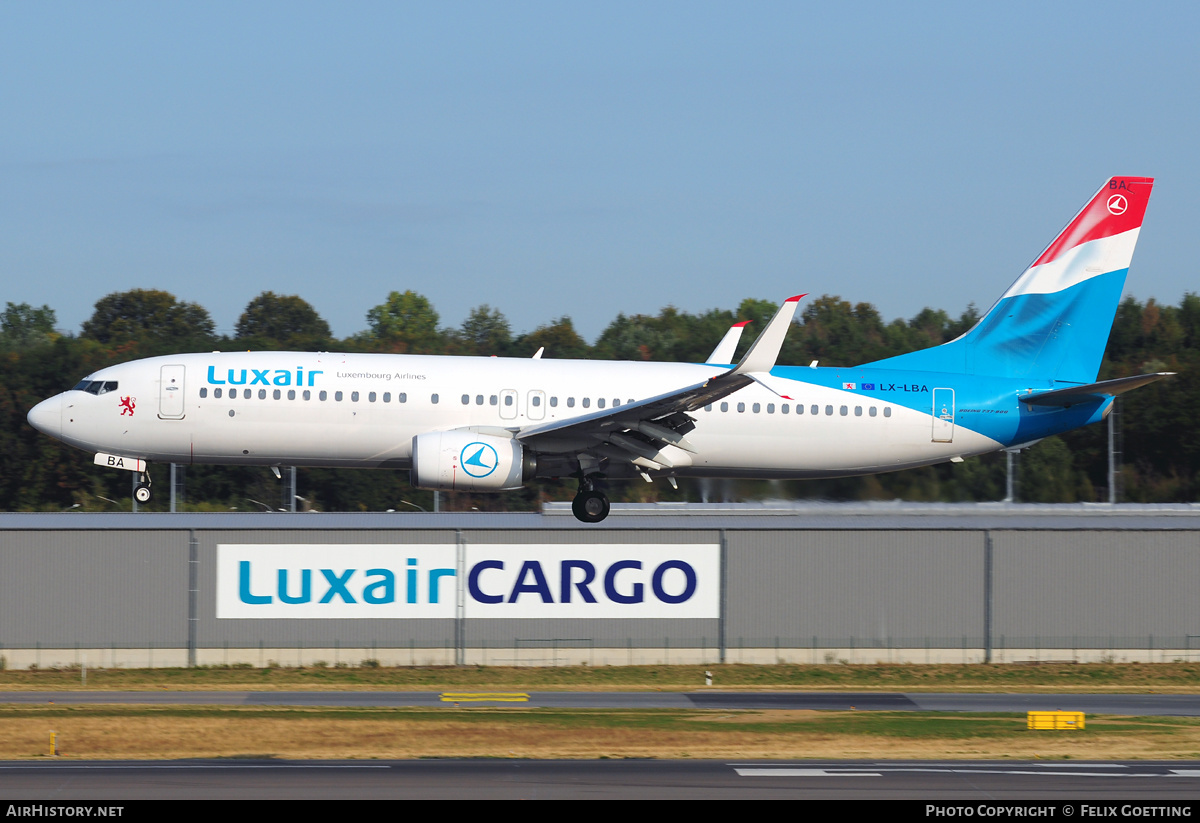 Aircraft Photo of LX-LBA | Boeing 737-8C9 | Luxair | AirHistory.net #332550
