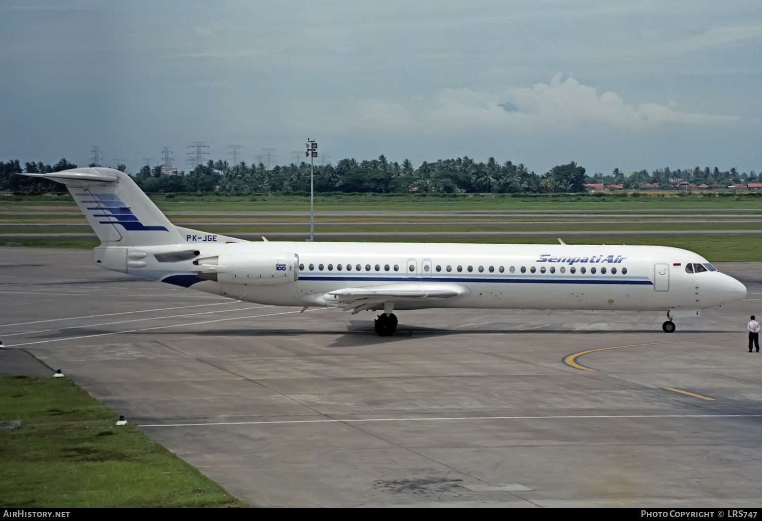 Aircraft Photo of PK-JGE | Fokker 100 (F28-0100) | Sempati Air | AirHistory.net #332557