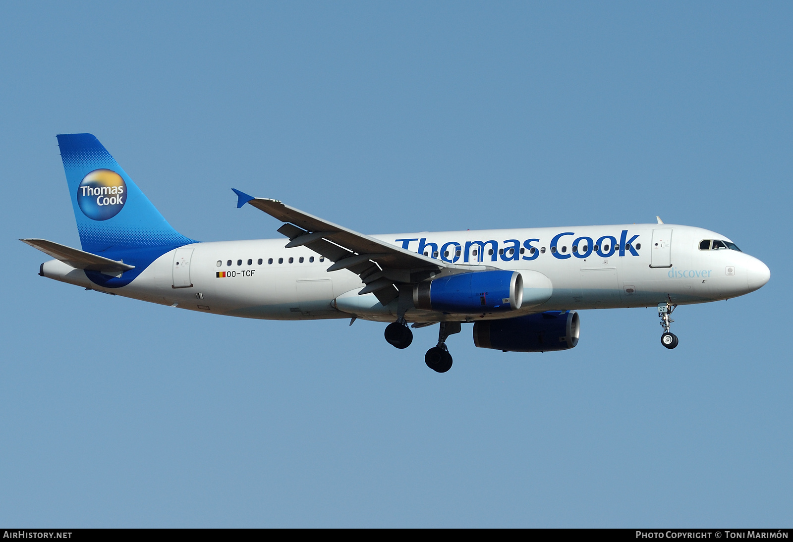 Aircraft Photo of OO-TCF | Airbus A320-231 | Thomas Cook Airlines | AirHistory.net #332577