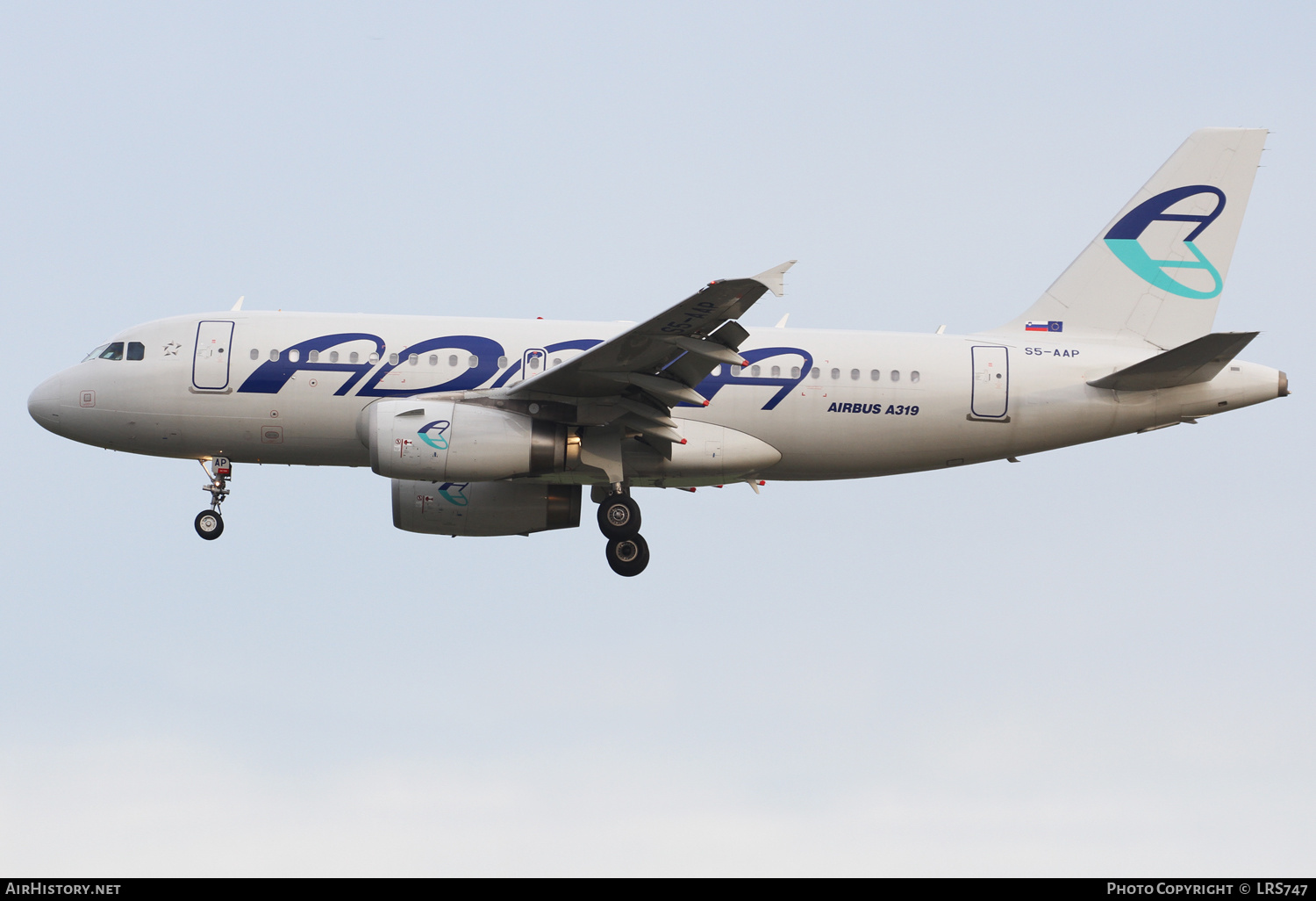 Aircraft Photo of S5-AAP | Airbus A319-132 | Adria Airways | AirHistory.net #332588