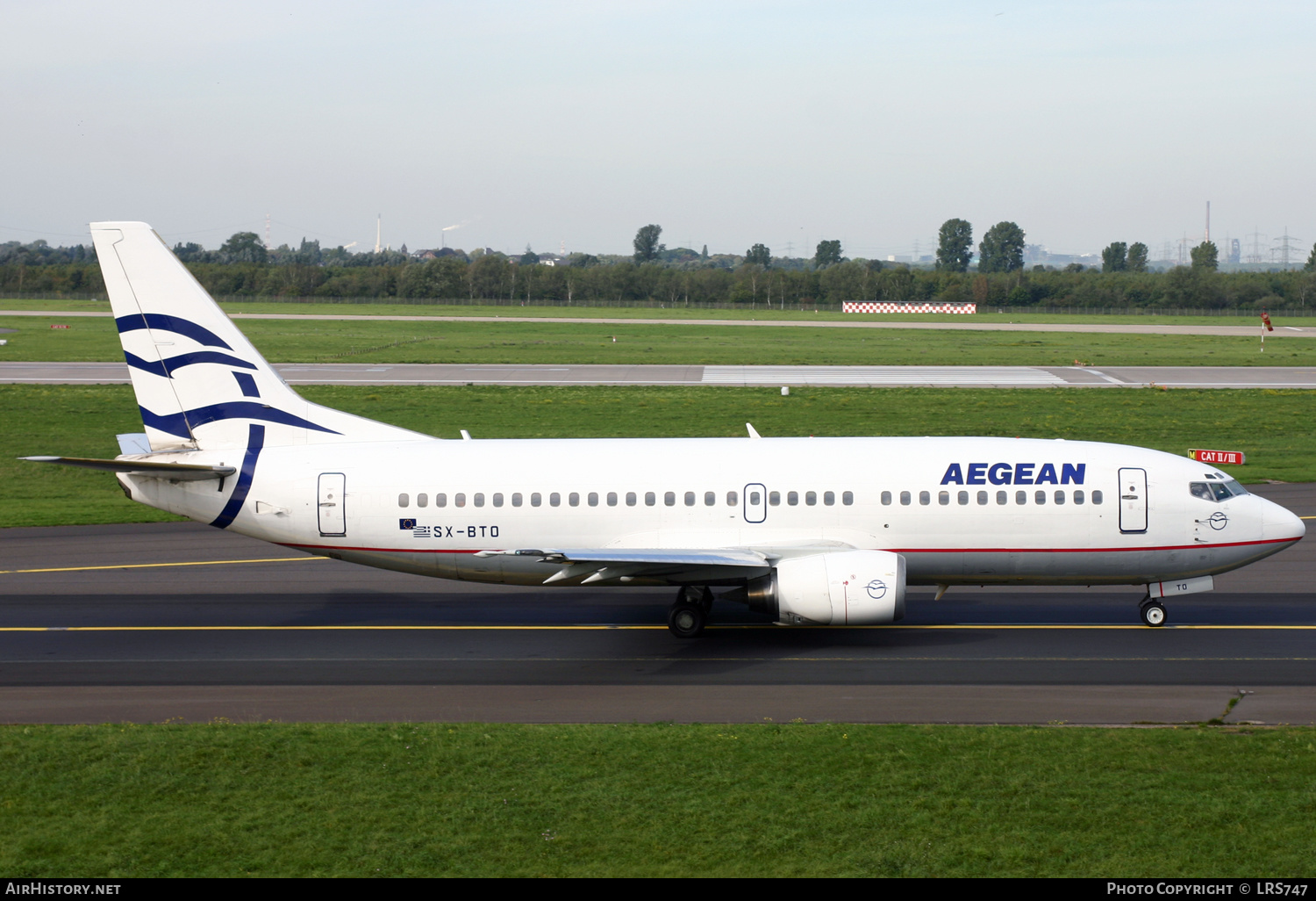 Aircraft Photo of SX-BTO | Boeing 737-33A | Aegean Airlines | AirHistory.net #332607