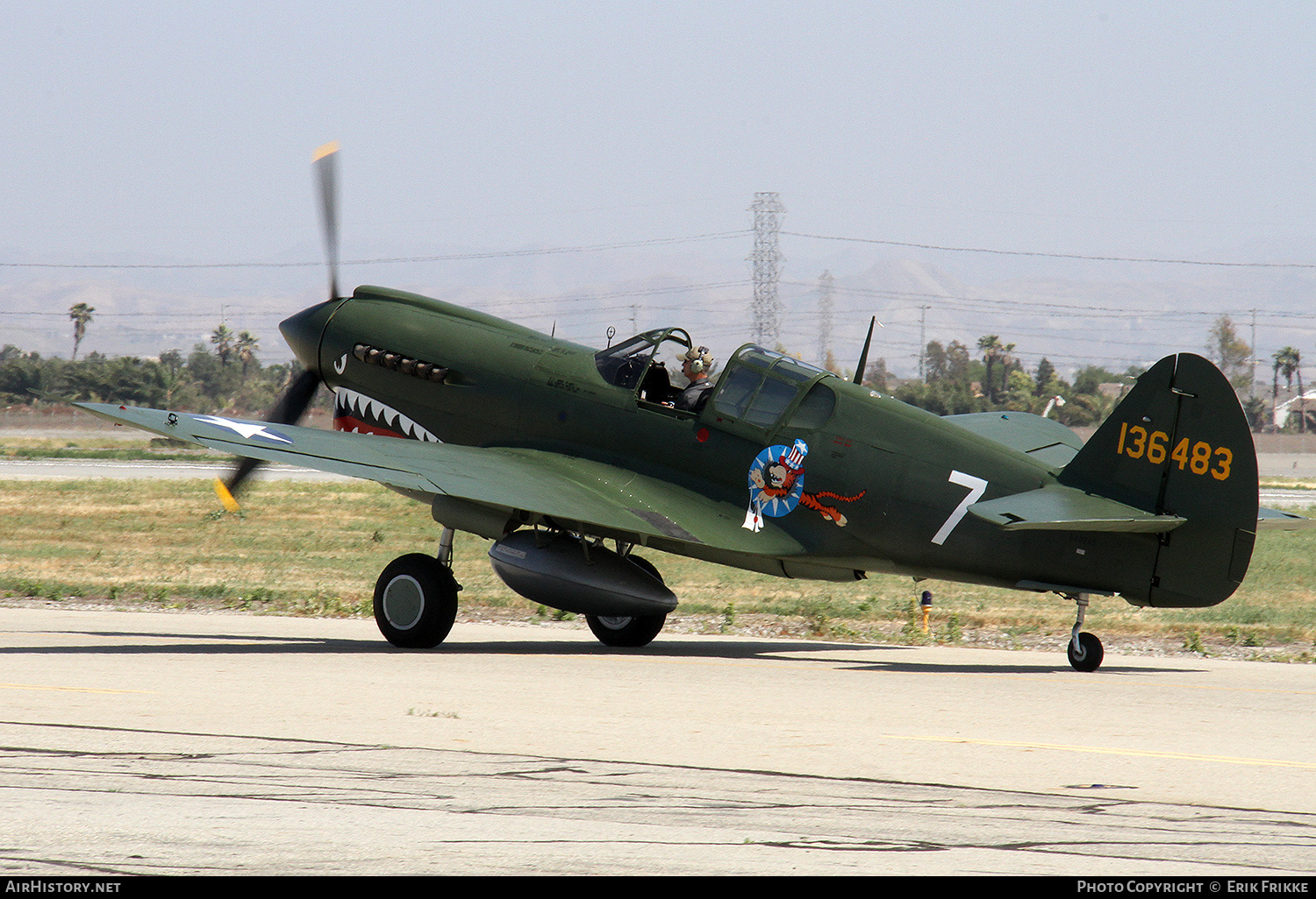 Aircraft Photo of N40245 / 136483 | Curtiss P-40E Kittyhawk | USA - Air Force | AirHistory.net #332622