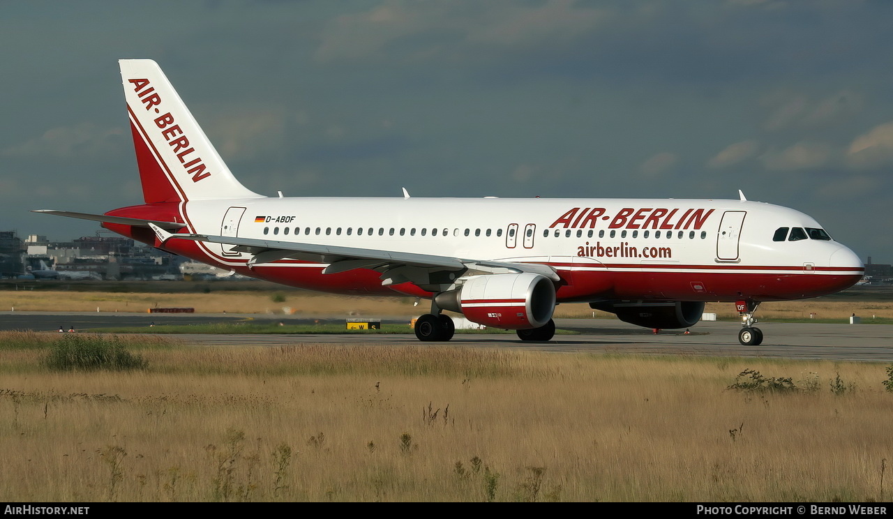 Aircraft Photo of D-ABDF | Airbus A320-214 | Air Berlin | AirHistory.net #332661