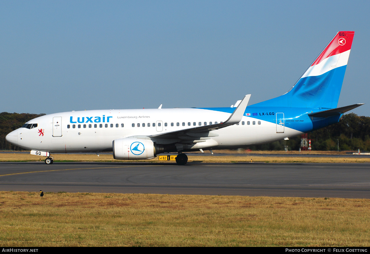 Aircraft Photo of LX-LGQ | Boeing 737-7C9 | Luxair | AirHistory.net #332706
