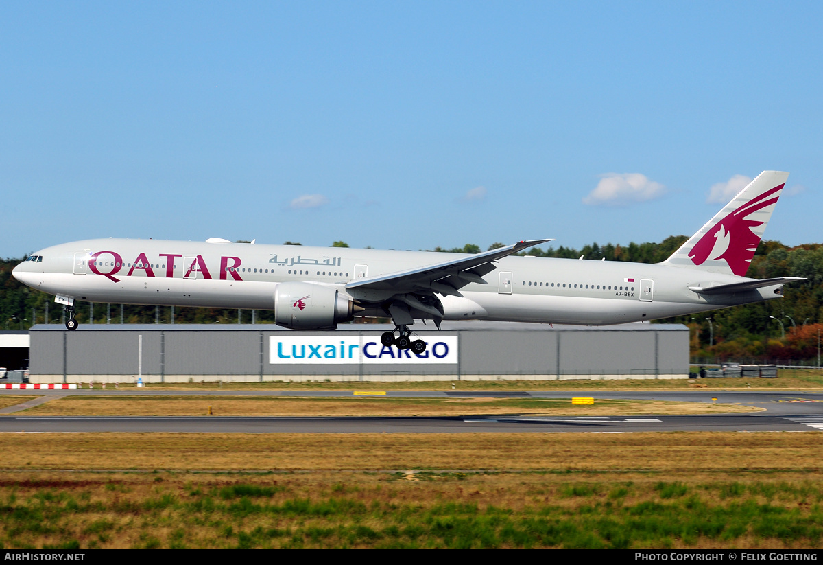 Aircraft Photo of A7-BEX | Boeing 777-300/ER | Qatar Airways | AirHistory.net #332727