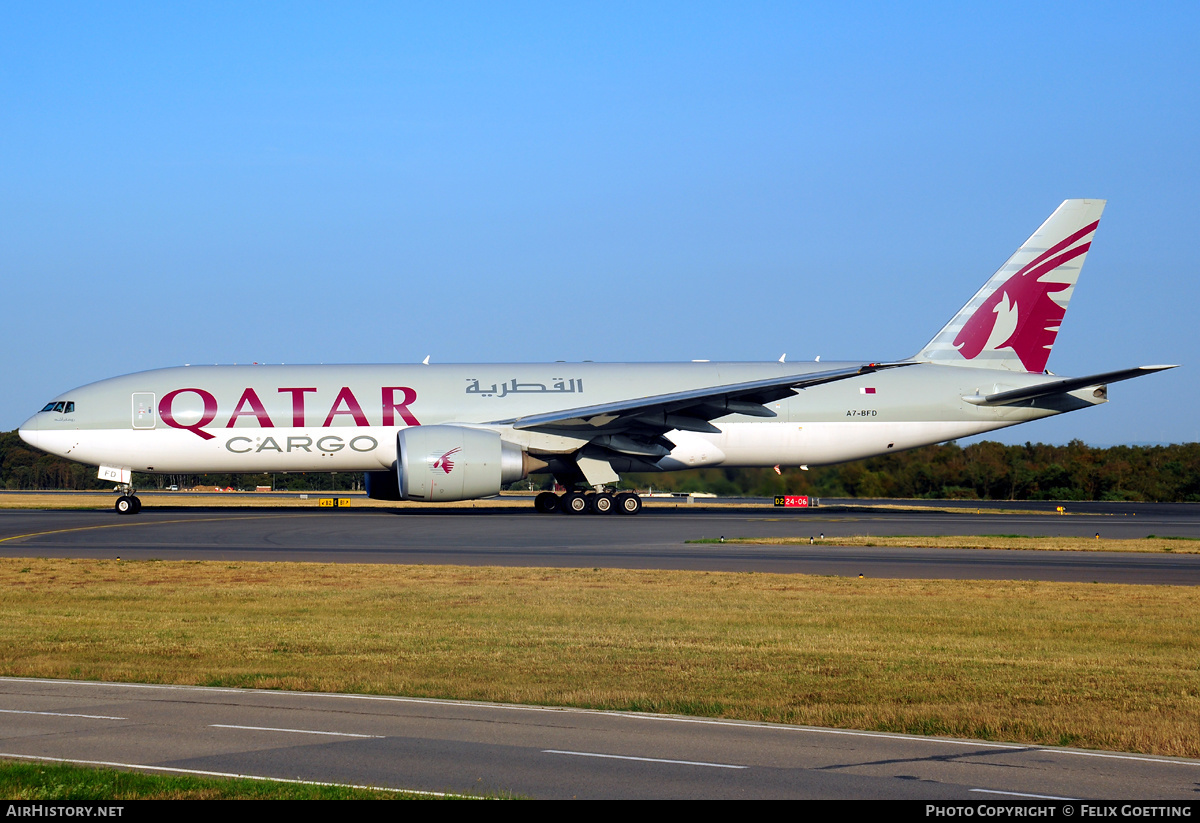 Aircraft Photo of A7-BFD | Boeing 777-FDZ | Qatar Airways Cargo | AirHistory.net #332736