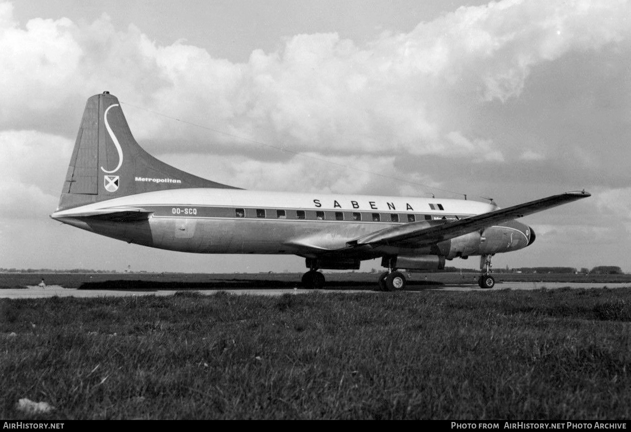 Aircraft Photo of OO-SCQ | Convair 440-12 Metropolitan | Sabena | AirHistory.net #332766