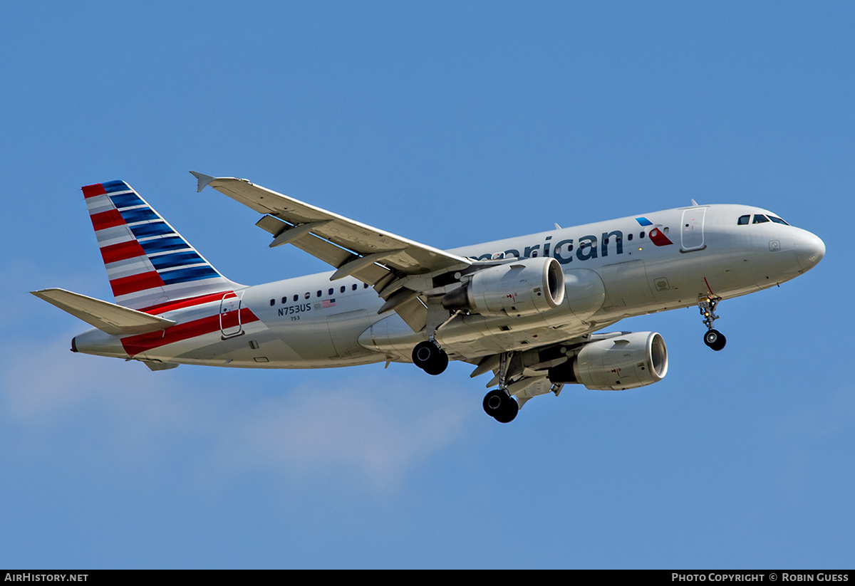 Aircraft Photo of N753US | Airbus A319-112 | American Airlines | AirHistory.net #332782