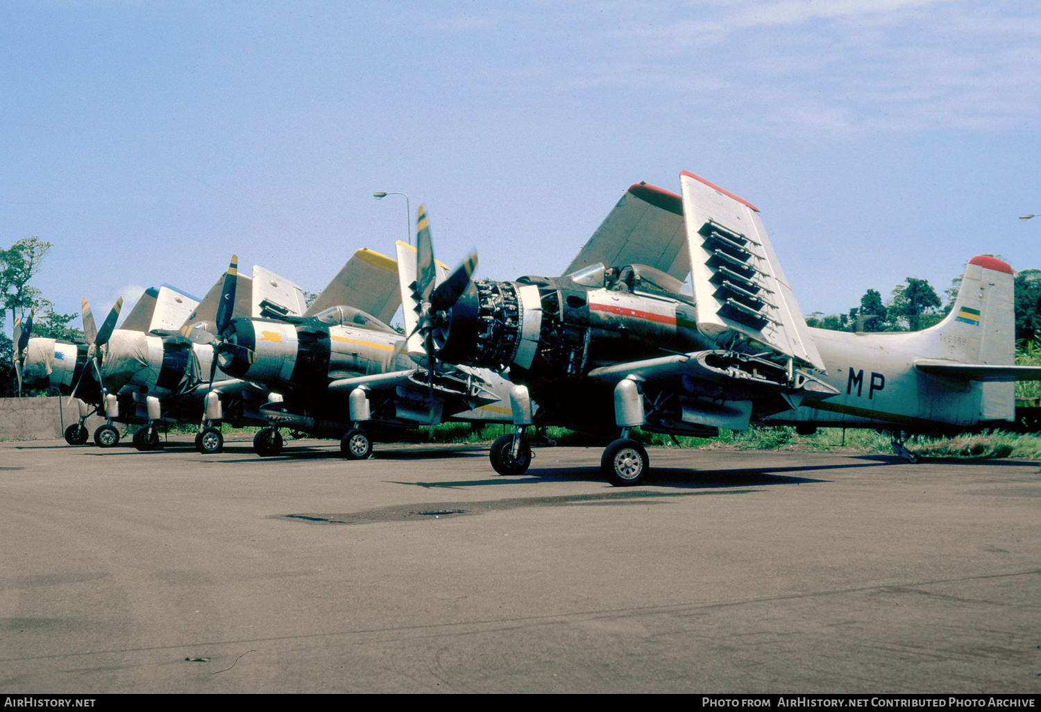 Aircraft Photo of TR-KMP / 126596 | Douglas A-1D Skyraider | Gabon - Air Force | AirHistory.net #332801