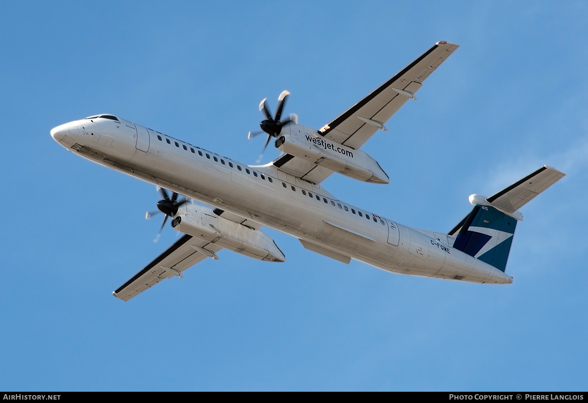 Aircraft Photo of C-FQWE | Bombardier DHC-8-402 Dash 8 | WestJet | AirHistory.net #332803