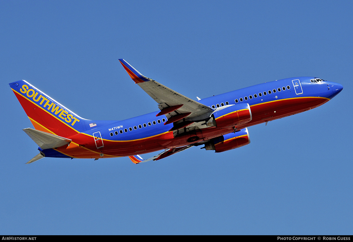 Aircraft Photo of N471WN | Boeing 737-7H4 | Southwest Airlines | AirHistory.net #332814