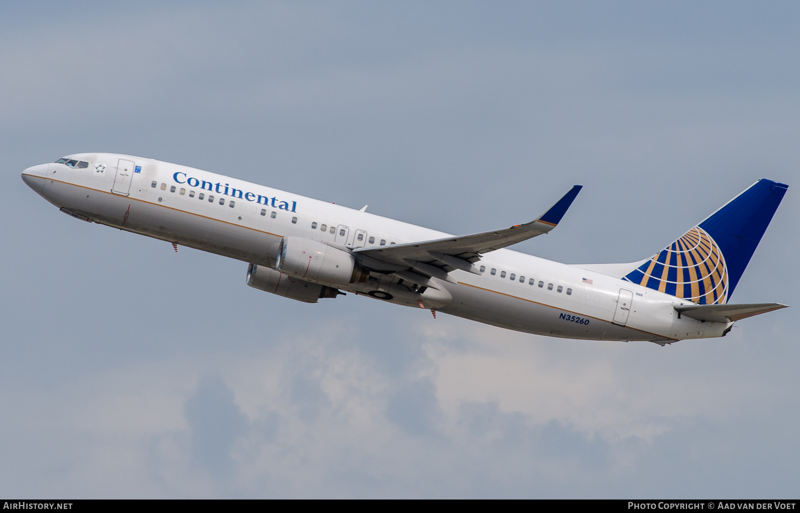 Aircraft Photo of N35260 | Boeing 737-824 | Continental Airlines | AirHistory.net #332878