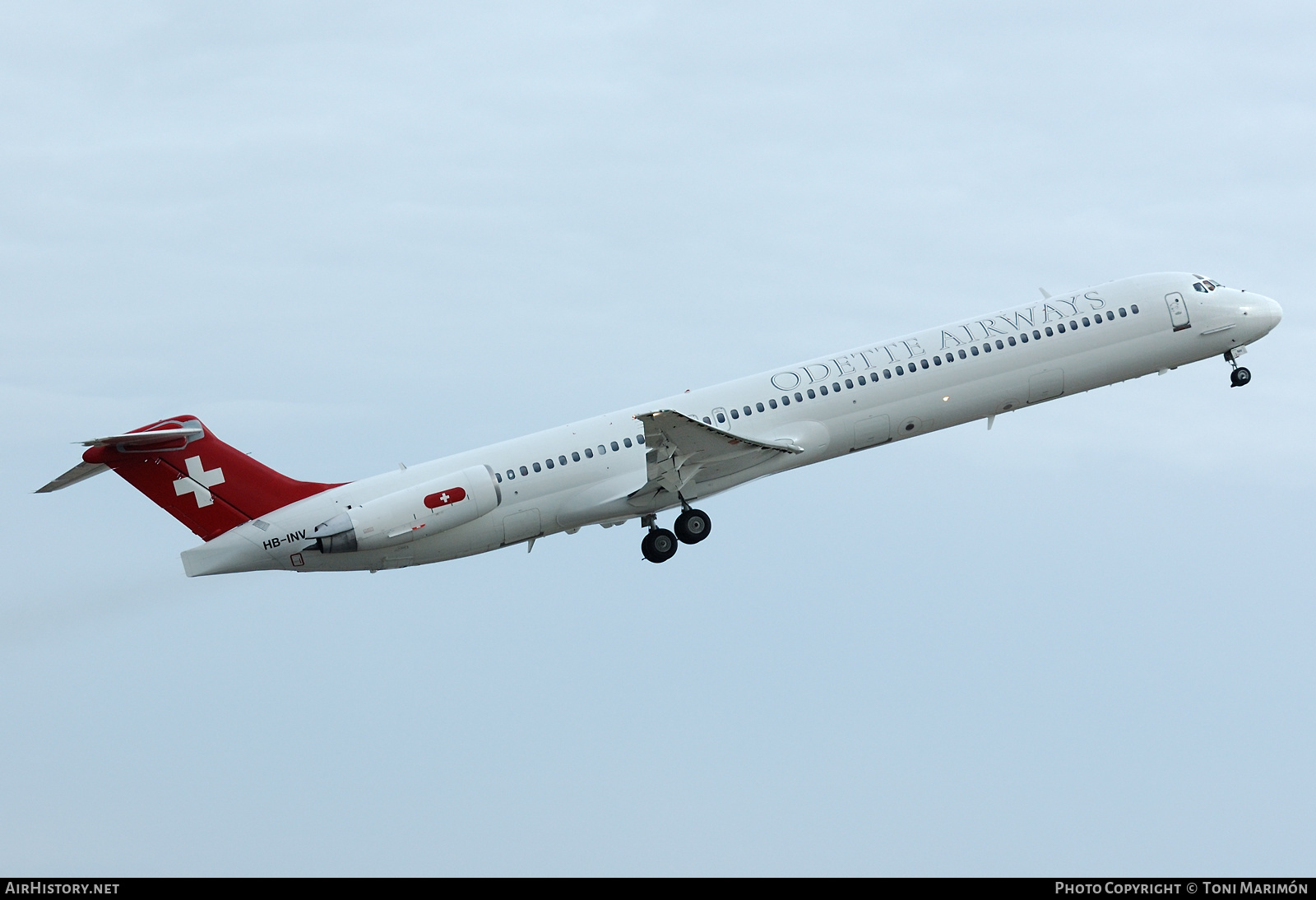 Aircraft Photo of HB-INV | McDonnell Douglas MD-83 (DC-9-83) | Odette Airways | AirHistory.net #332890