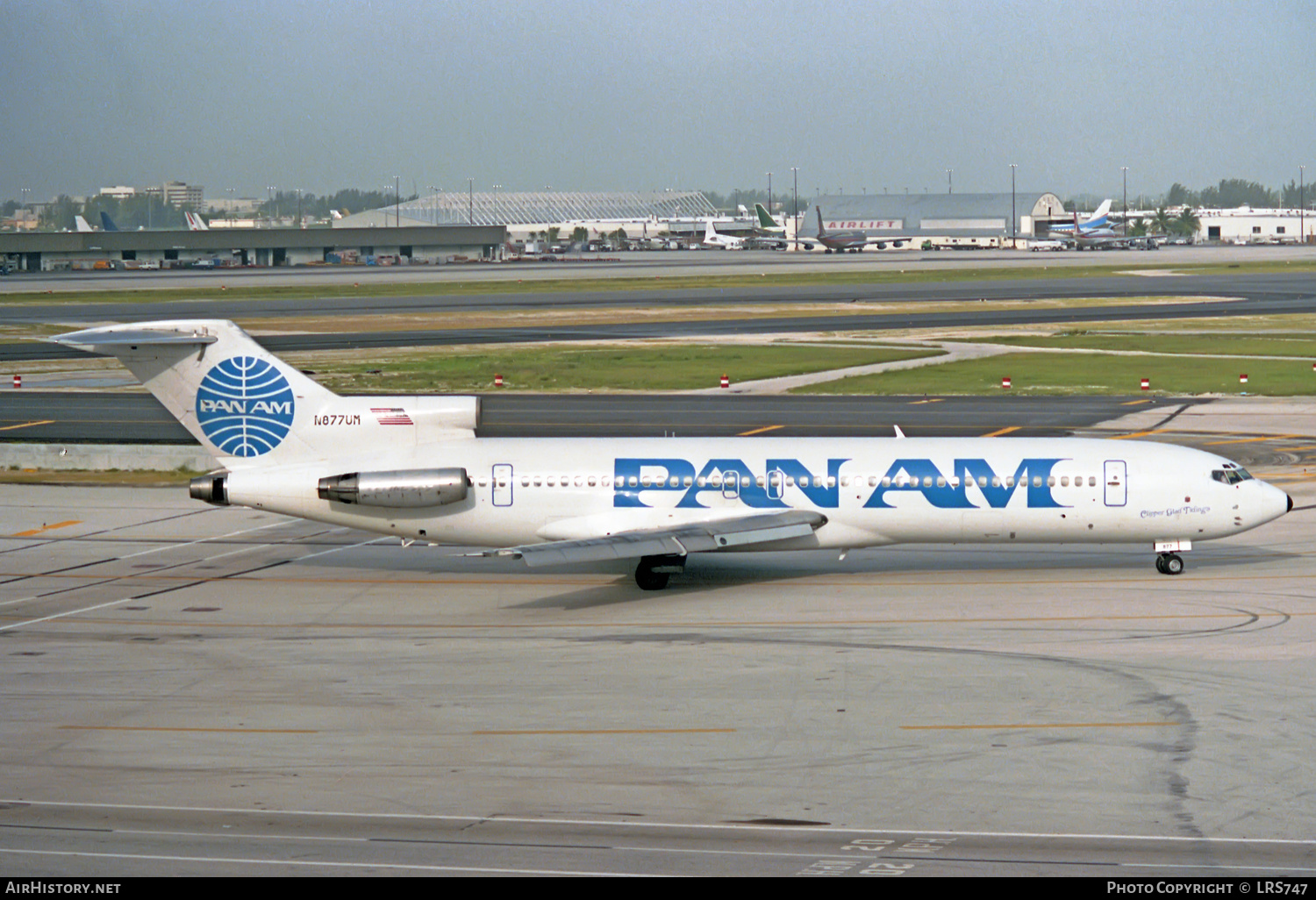 Aircraft Photo of N877UM | Boeing 727-230/Adv | Pan American World Airways - Pan Am | AirHistory.net #332906