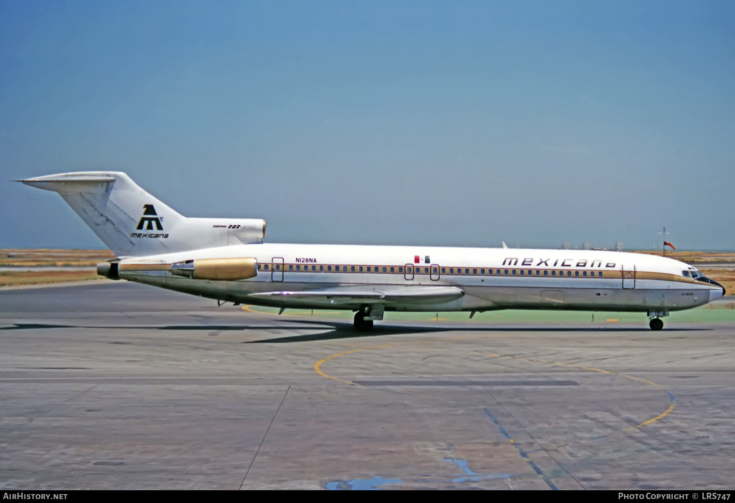 Aircraft Photo of N128NA | Boeing 727-2J7/Adv | Mexicana | AirHistory.net #332922