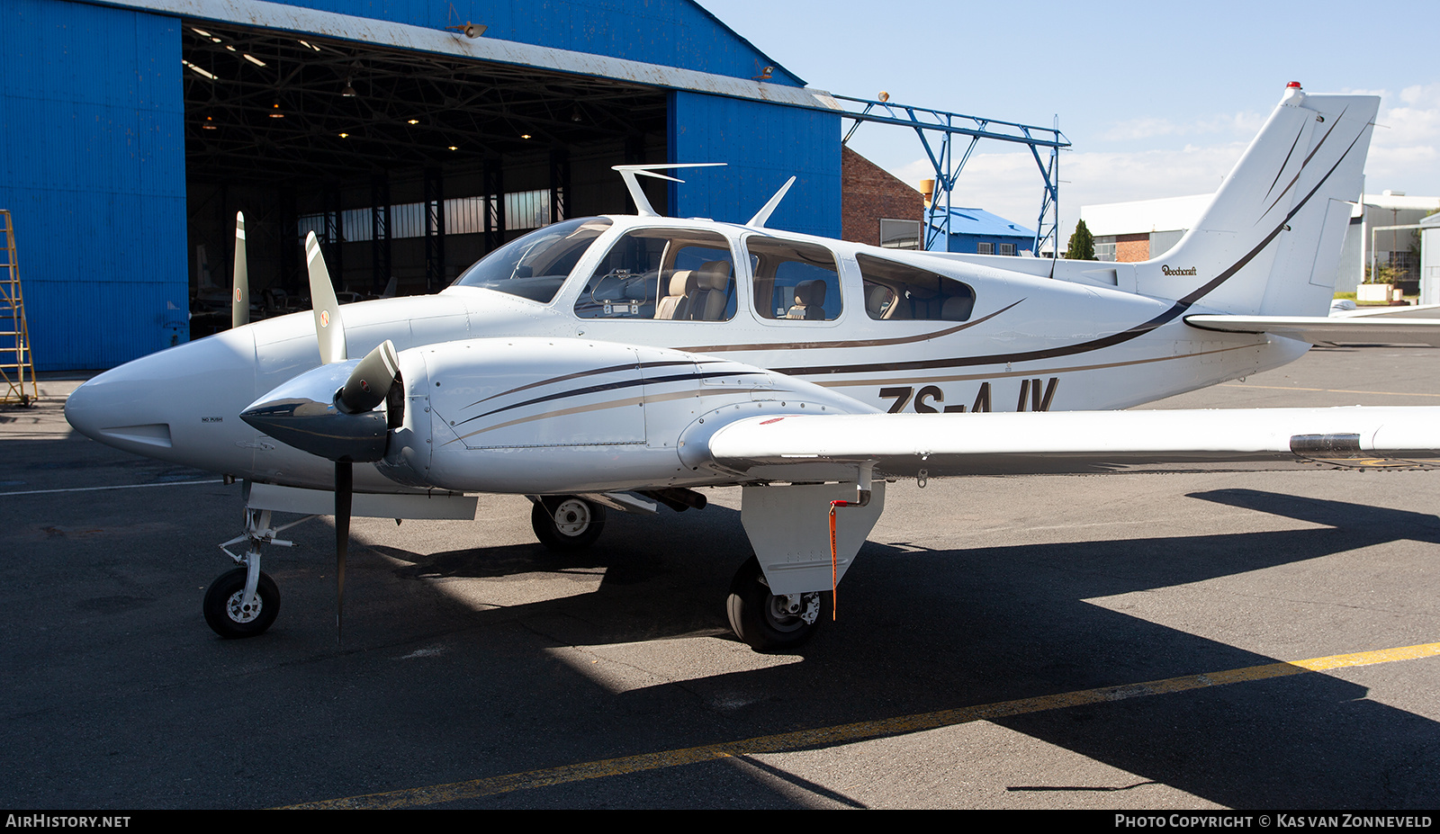 Aircraft Photo of ZS-AJV | Beech B55 Baron (95-B55) | AirHistory.net #332948