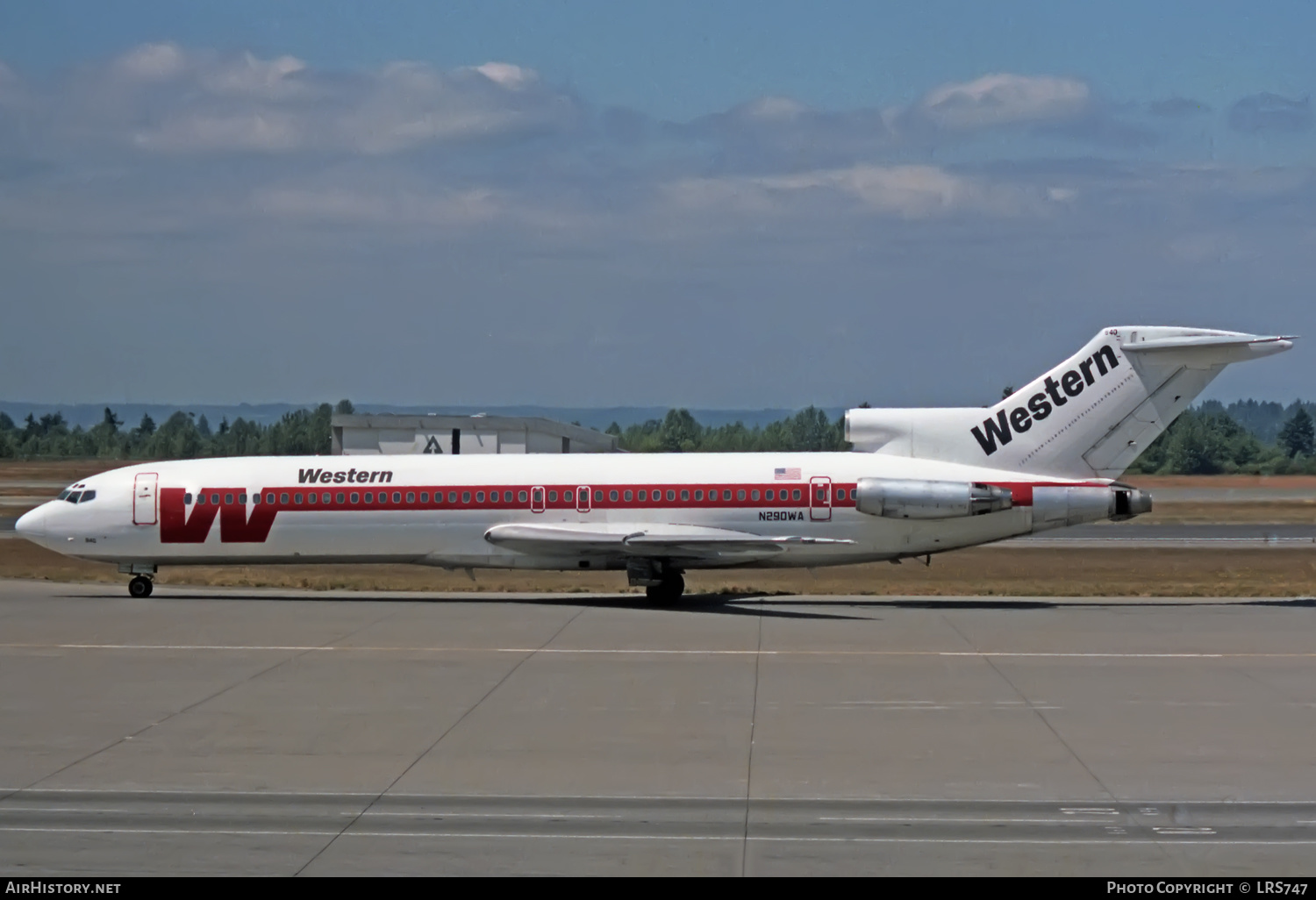 Aircraft Photo of N290WA | Boeing 727-247/Adv | Western Airlines | AirHistory.net #332950