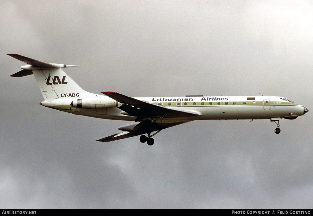 Aircraft Photo of LY-ABG | Tupolev Tu-134A-3 | Lithuanian Airlines | AirHistory.net #333006