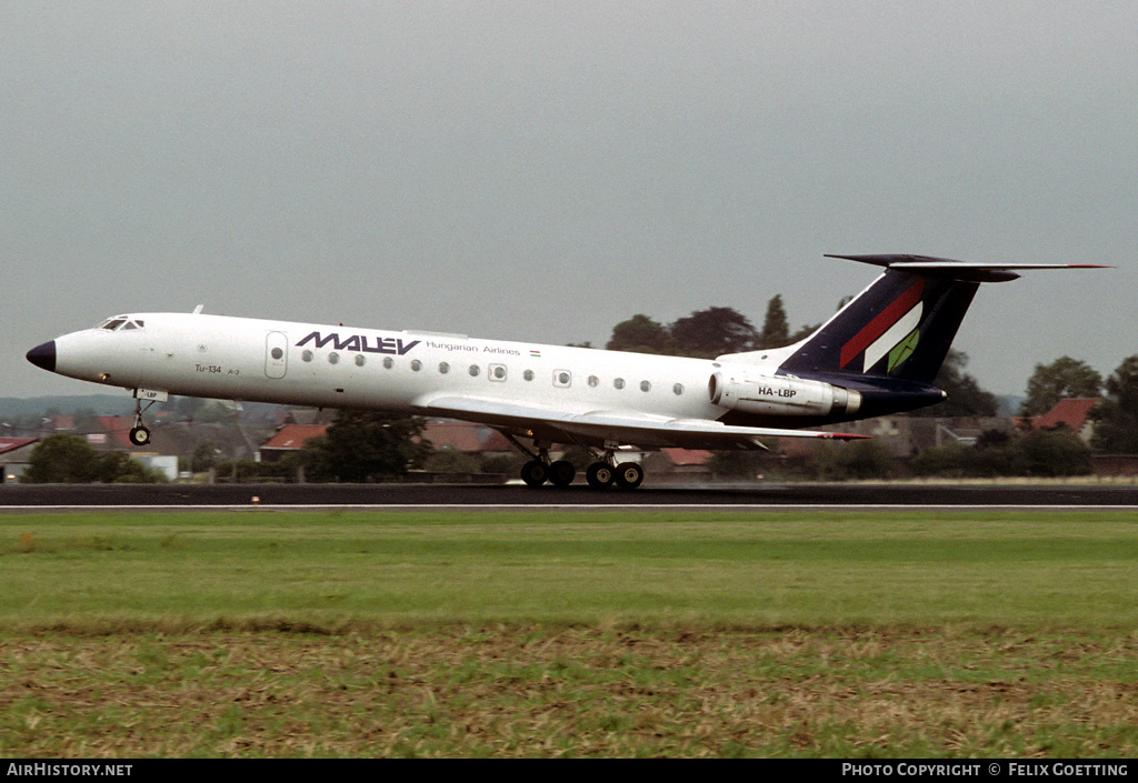 Aircraft Photo of HA-LBP | Tupolev Tu-134A-3 | Malév - Hungarian Airlines | AirHistory.net #333010