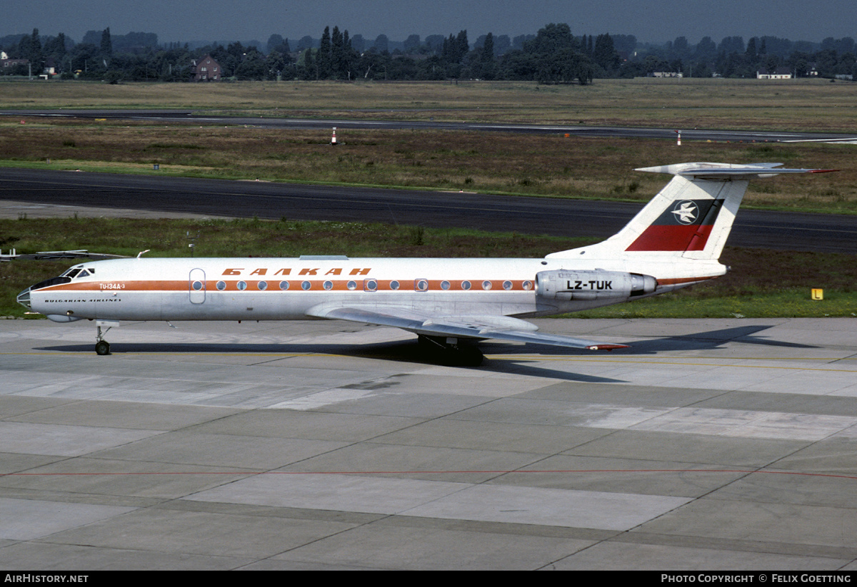 Aircraft Photo of LZ-TUK | Tupolev Tu-134A-3 | Balkan - Bulgarian Airlines | AirHistory.net #333019