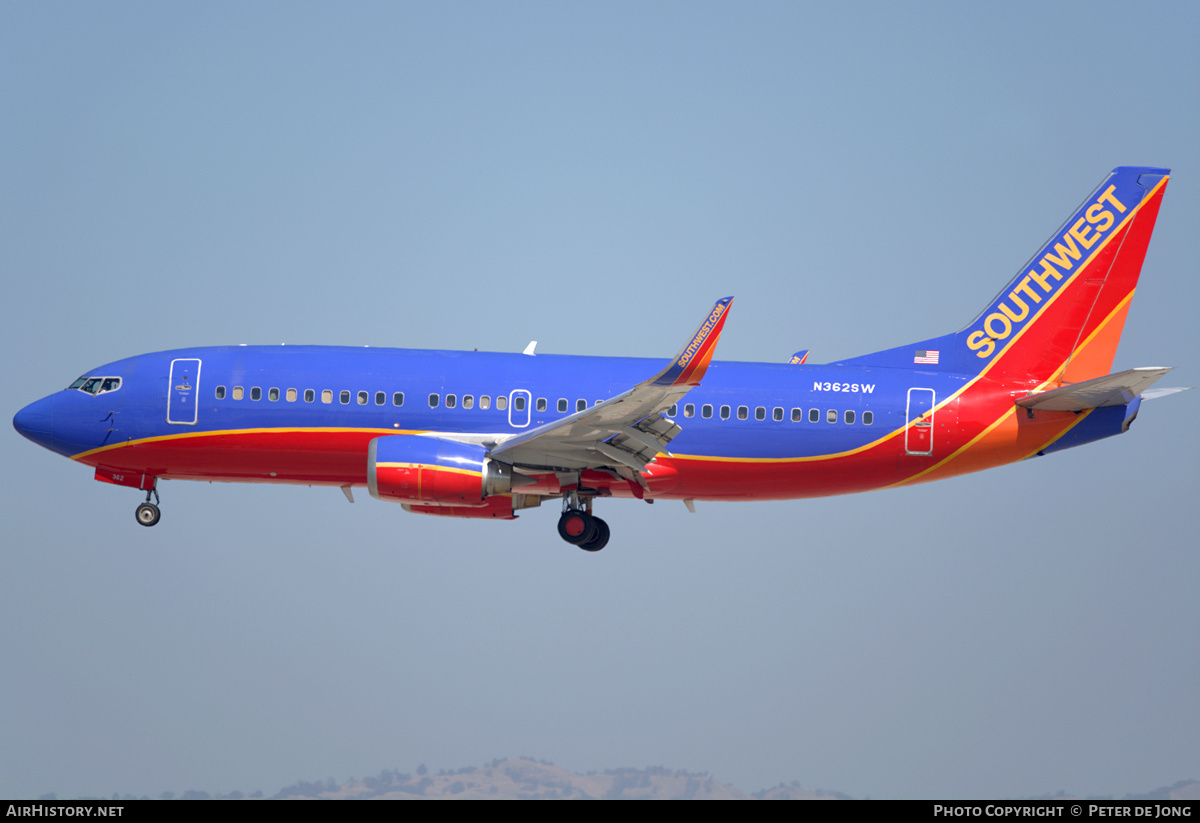Aircraft Photo of N362SW | Boeing 737-3H4 | Southwest Airlines | AirHistory.net #333042