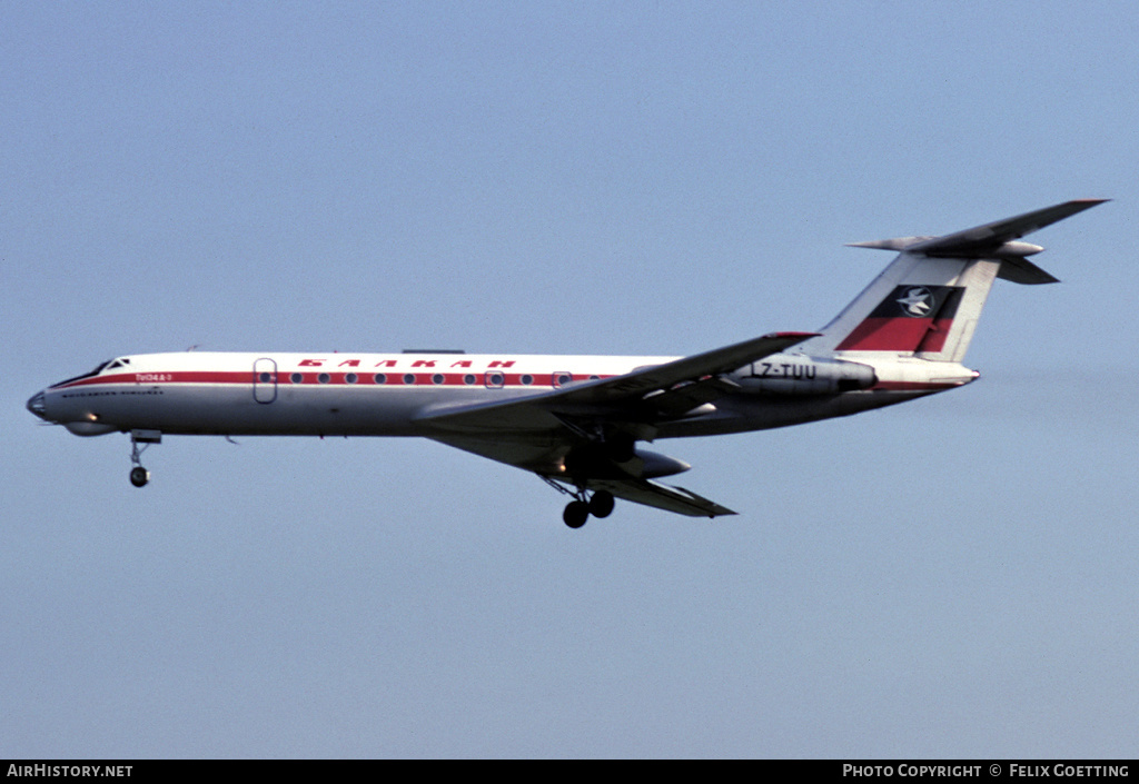 Aircraft Photo of LZ-TUU | Tupolev Tu-134A-3 | Balkan - Bulgarian Airlines | AirHistory.net #333058
