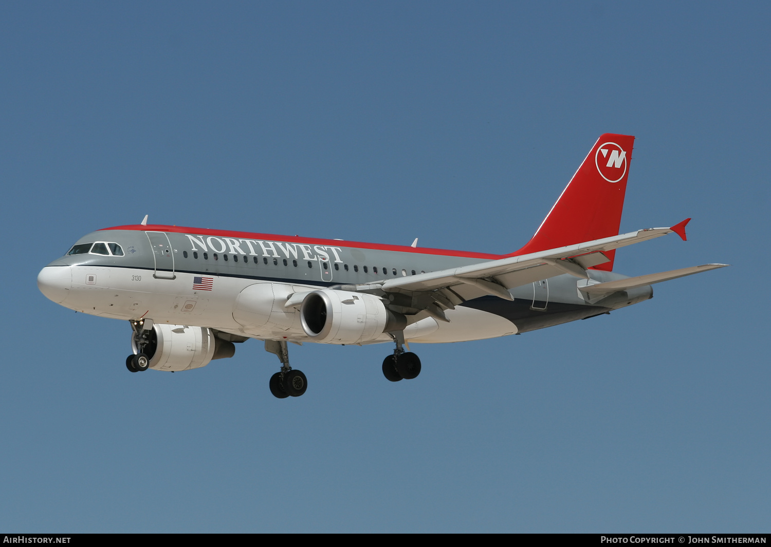 Aircraft Photo of N330NB | Airbus A319-114 | Northwest Airlines | AirHistory.net #333076