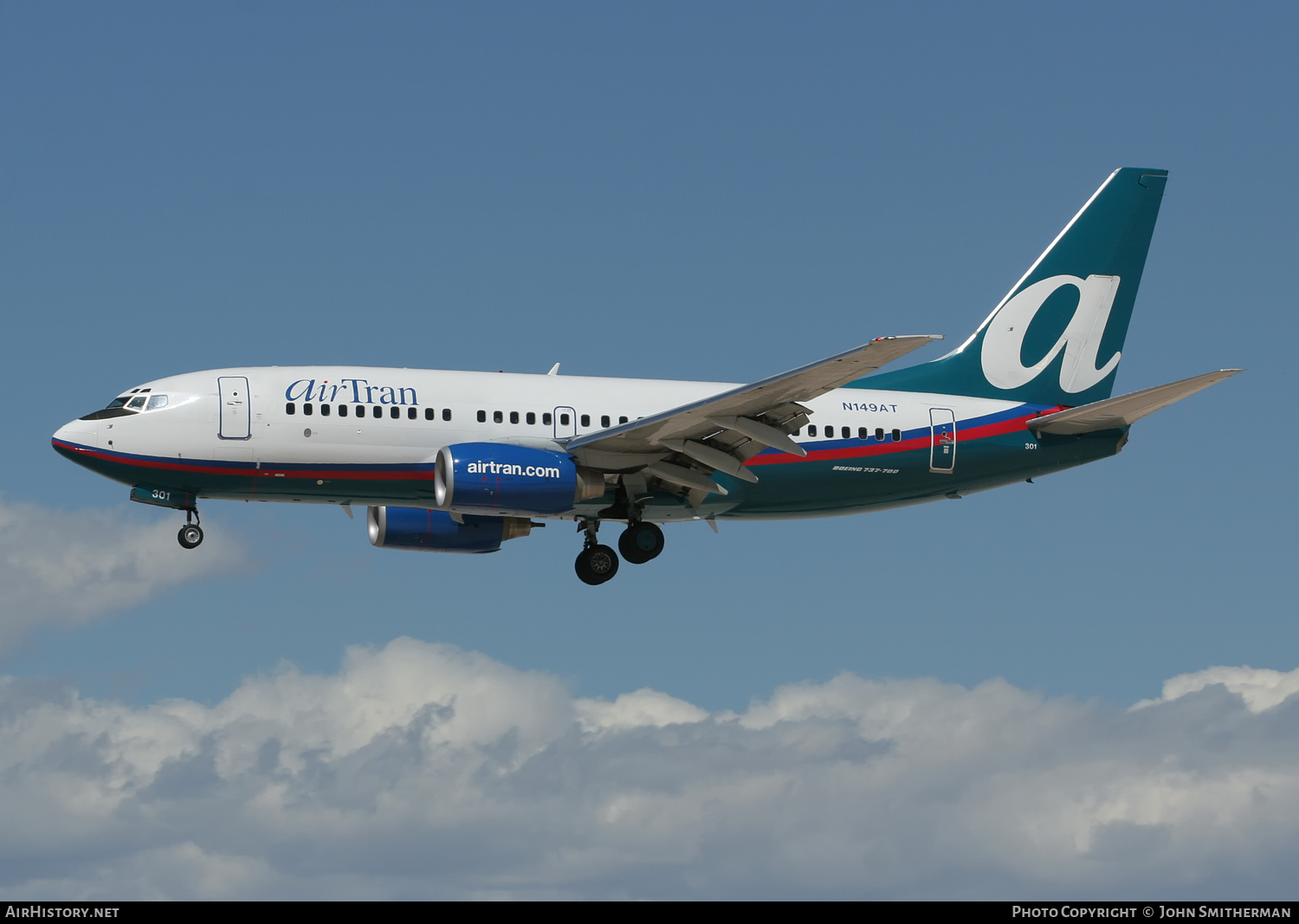 Aircraft Photo of N149AT | Boeing 737-76N | AirTran | AirHistory.net #333090