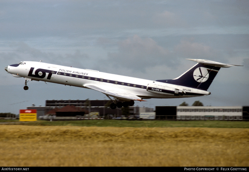 Aircraft Photo of SP-LHE | Tupolev Tu-134A | LOT Polish Airlines - Polskie Linie Lotnicze | AirHistory.net #333119