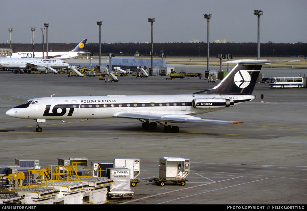 Aircraft Photo of SP-LHF | Tupolev Tu-134AK | LOT Polish Airlines - Polskie Linie Lotnicze | AirHistory.net #333121