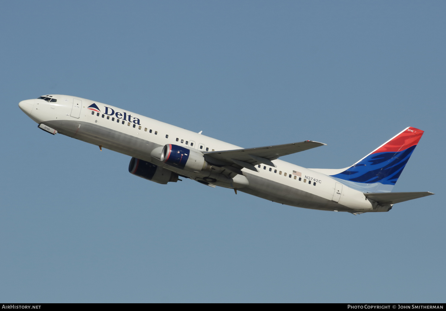 Aircraft Photo of N3742C | Boeing 737-832 | Delta Air Lines | AirHistory.net #333142