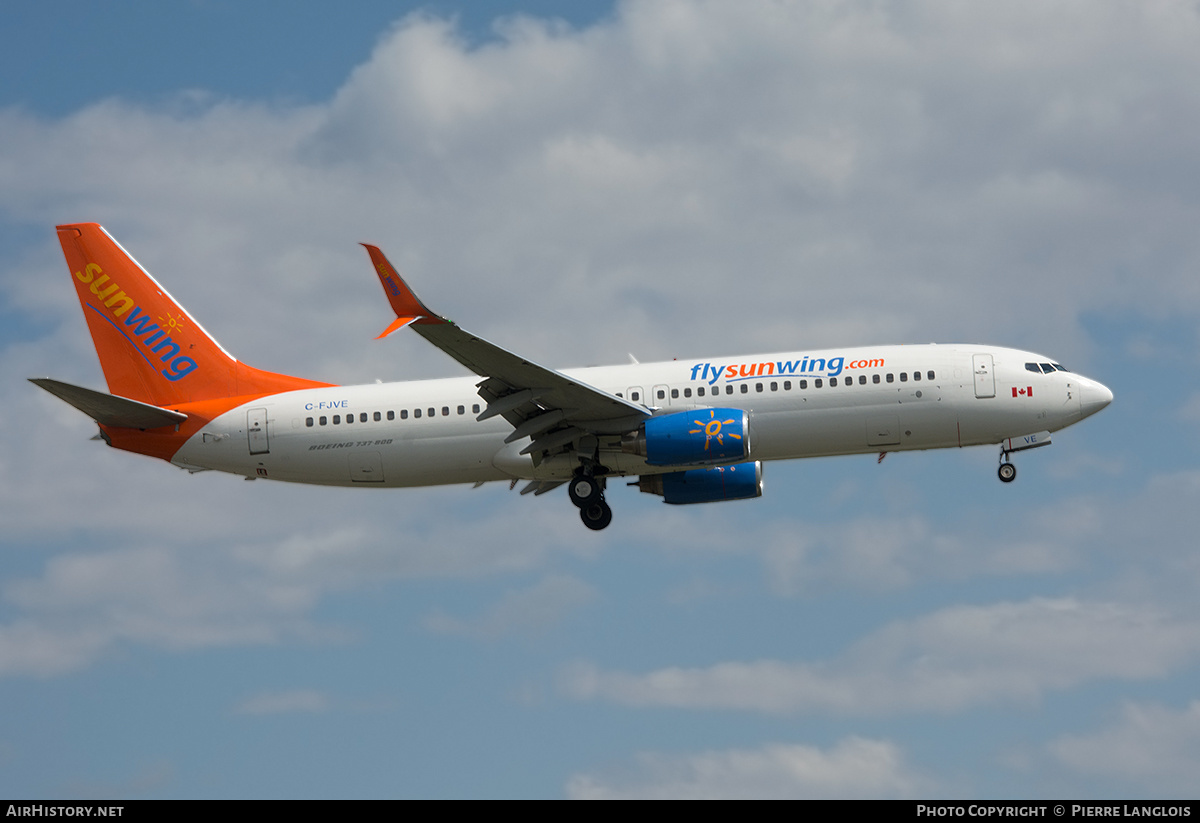 Aircraft Photo of C-FJVE | Boeing 737-8DC | Sunwing Airlines | AirHistory.net #333173