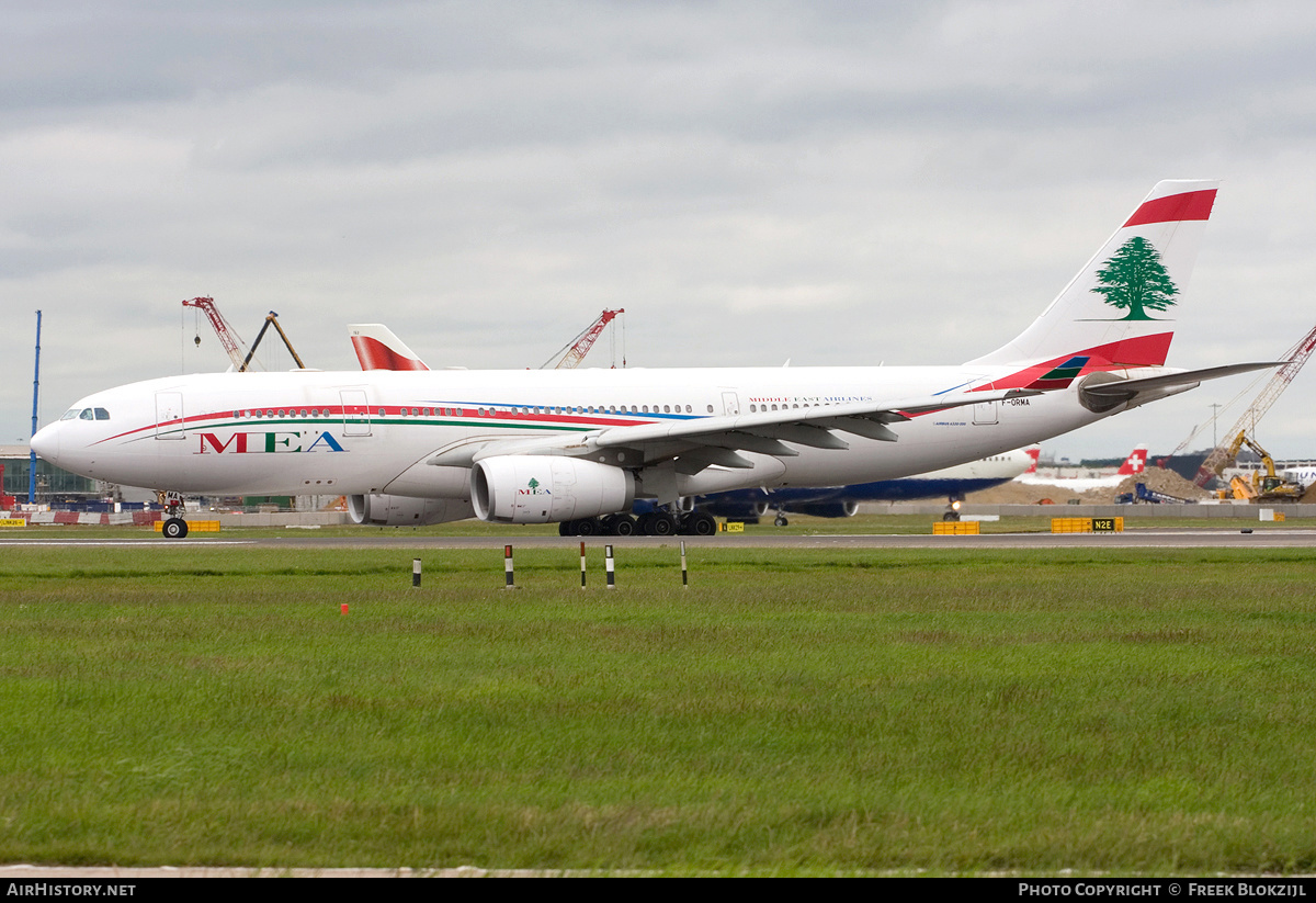 Aircraft Photo of F-ORMA | Airbus A330-243 | MEA - Middle East Airlines | AirHistory.net #333210