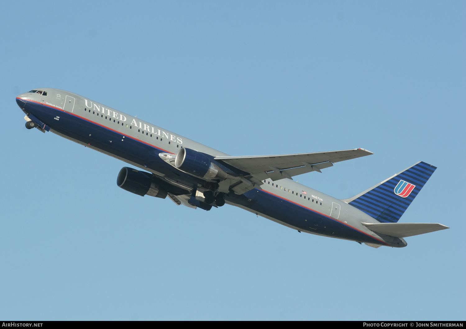 Aircraft Photo of N667UA | Boeing 767-322/ER | United Airlines | AirHistory.net #333212