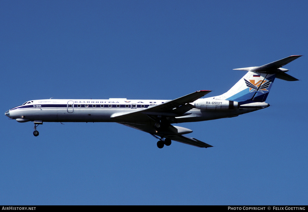 Aircraft Photo of RA-65027 | Tupolev Tu-134A | Kaliningrad Avia | AirHistory.net #333251