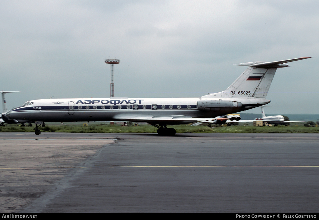 Aircraft Photo of RA-65025 | Tupolev Tu-134A | Aeroflot | AirHistory.net #333252
