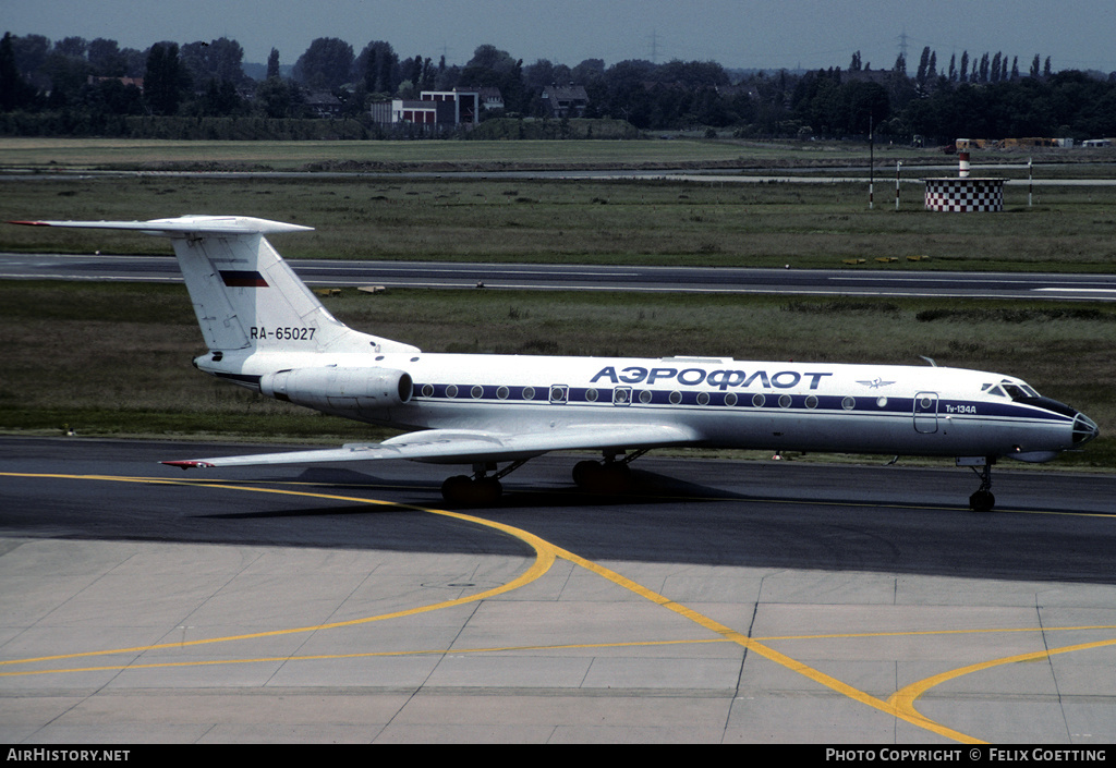 Aircraft Photo of RA-65027 | Tupolev Tu-134A | Aeroflot | AirHistory.net #333256