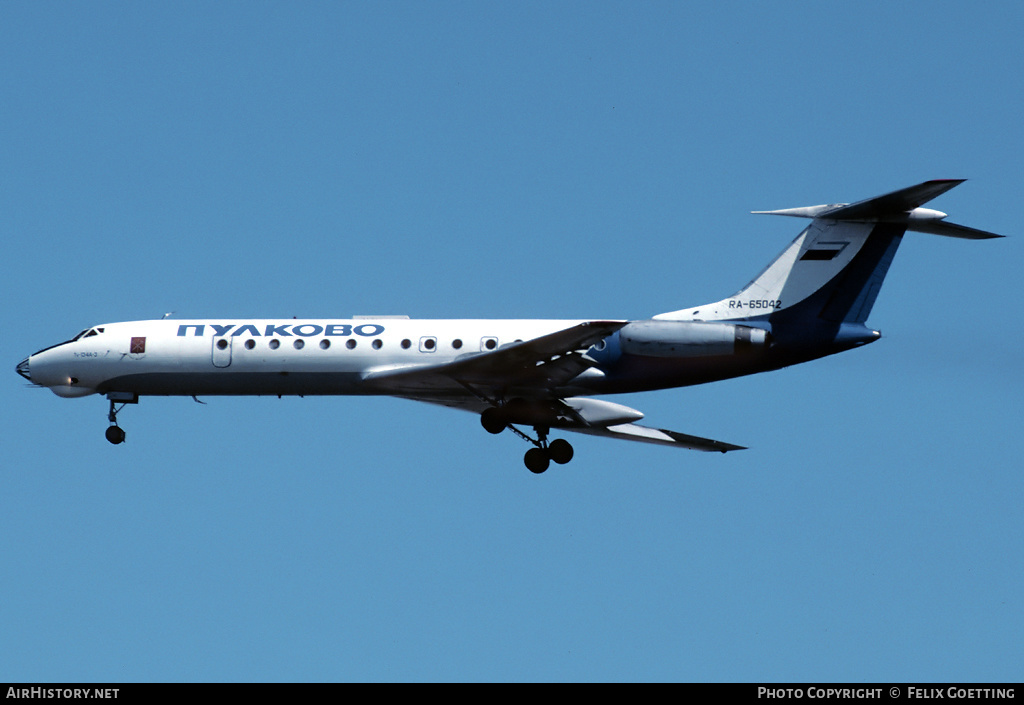 Aircraft Photo of RA-65042 | Tupolev Tu-134A-3 | Pulkovo Airlines | AirHistory.net #333269