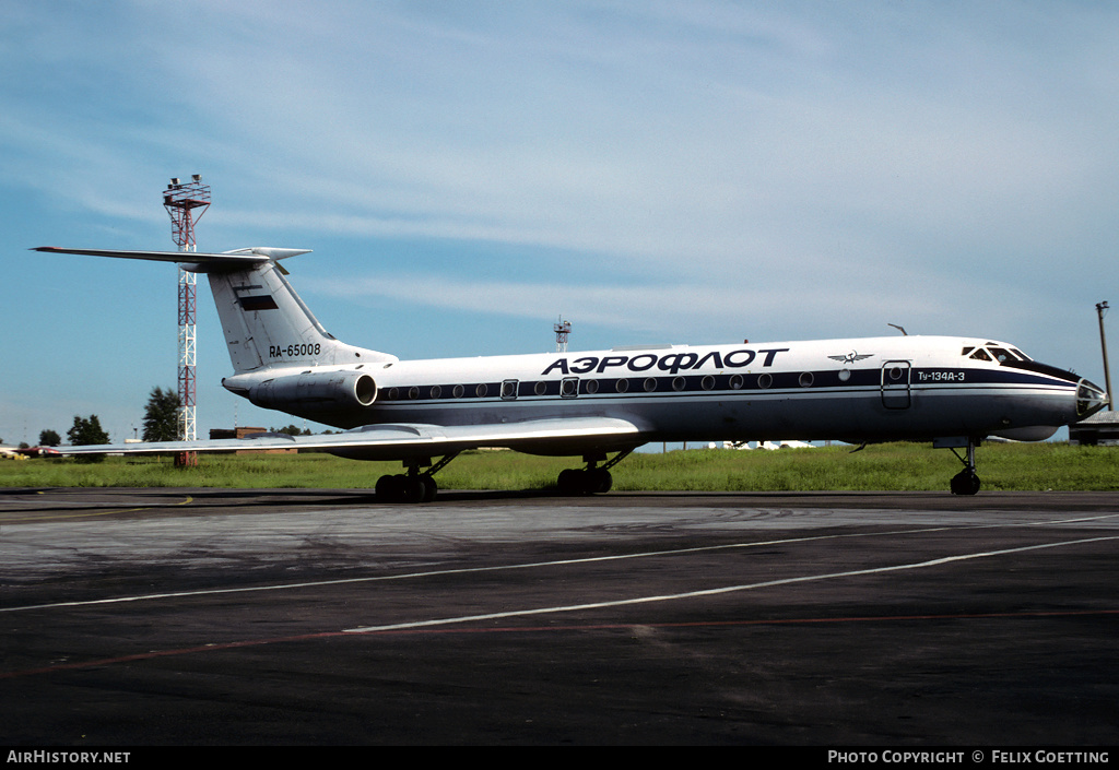 Aircraft Photo of RA-65008 | Tupolev Tu-134A-3 | Aeroflot | AirHistory.net #333278
