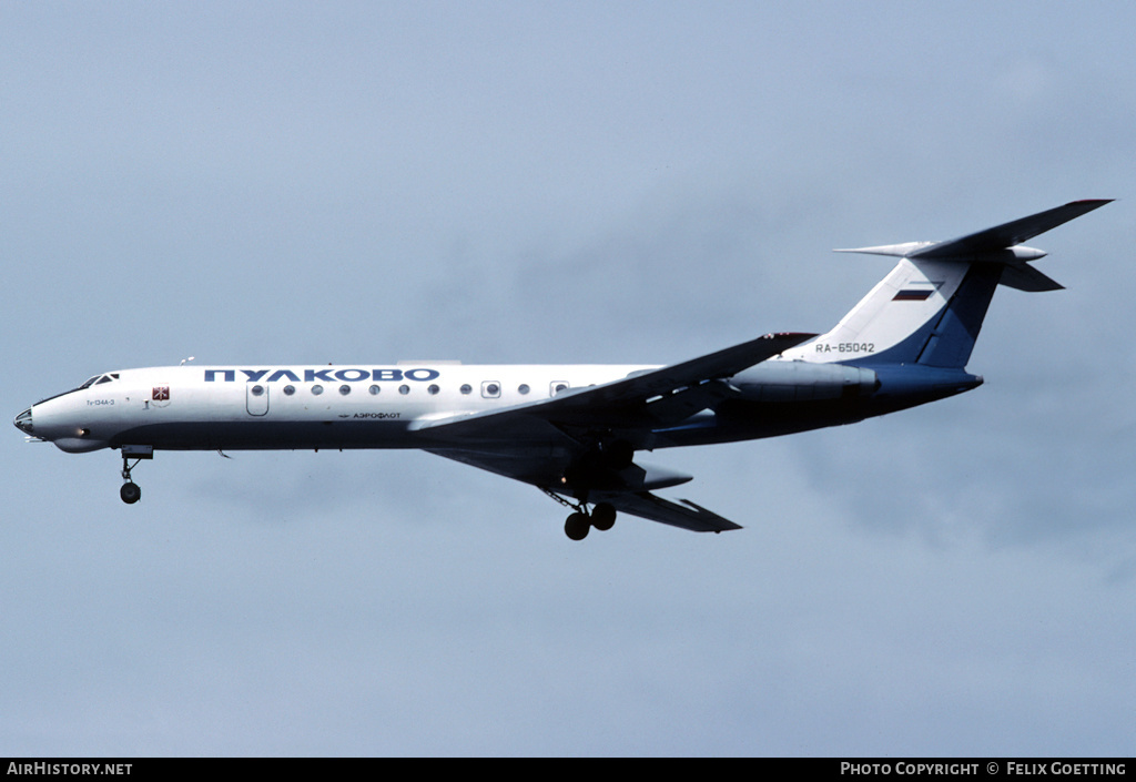 Aircraft Photo of RA-65042 | Tupolev Tu-134A-3 | Pulkovo Airlines | AirHistory.net #333291