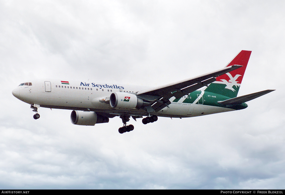 Aircraft Photo of S7-AAS | Boeing 767-2Q8/ER | Air Seychelles | AirHistory.net #333307