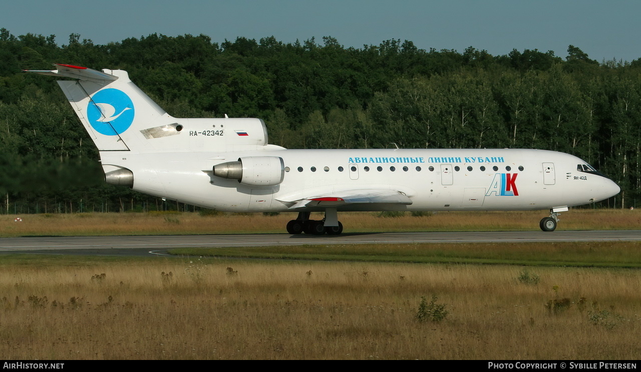 Aircraft Photo of RA-42342 | Yakovlev Yak-42D | Kuban Airlines - ALK | AirHistory.net #333366