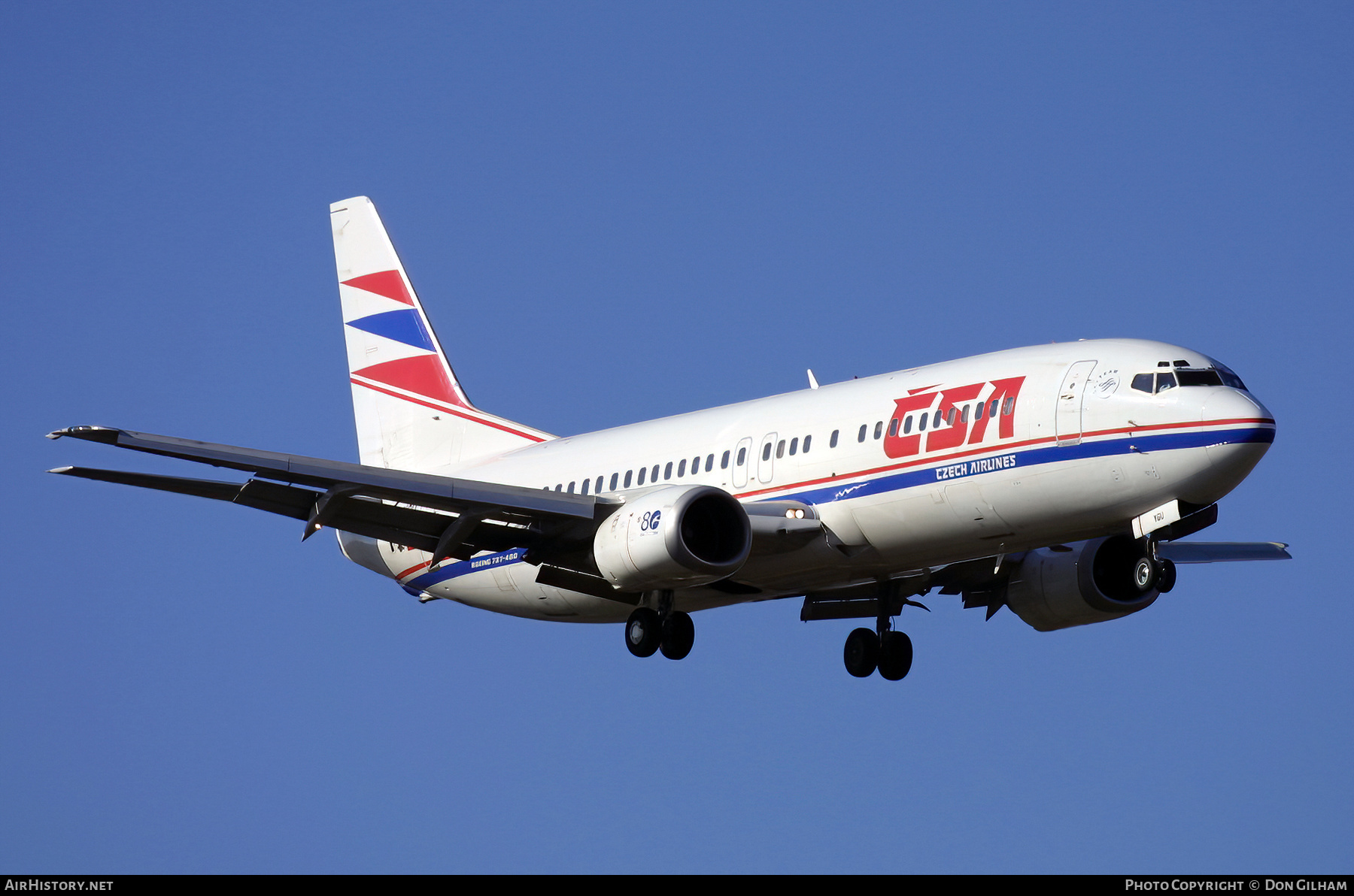 Aircraft Photo of OK-YGU | Boeing 737-4Q8 | ČSA - Czech Airlines | AirHistory.net #333378