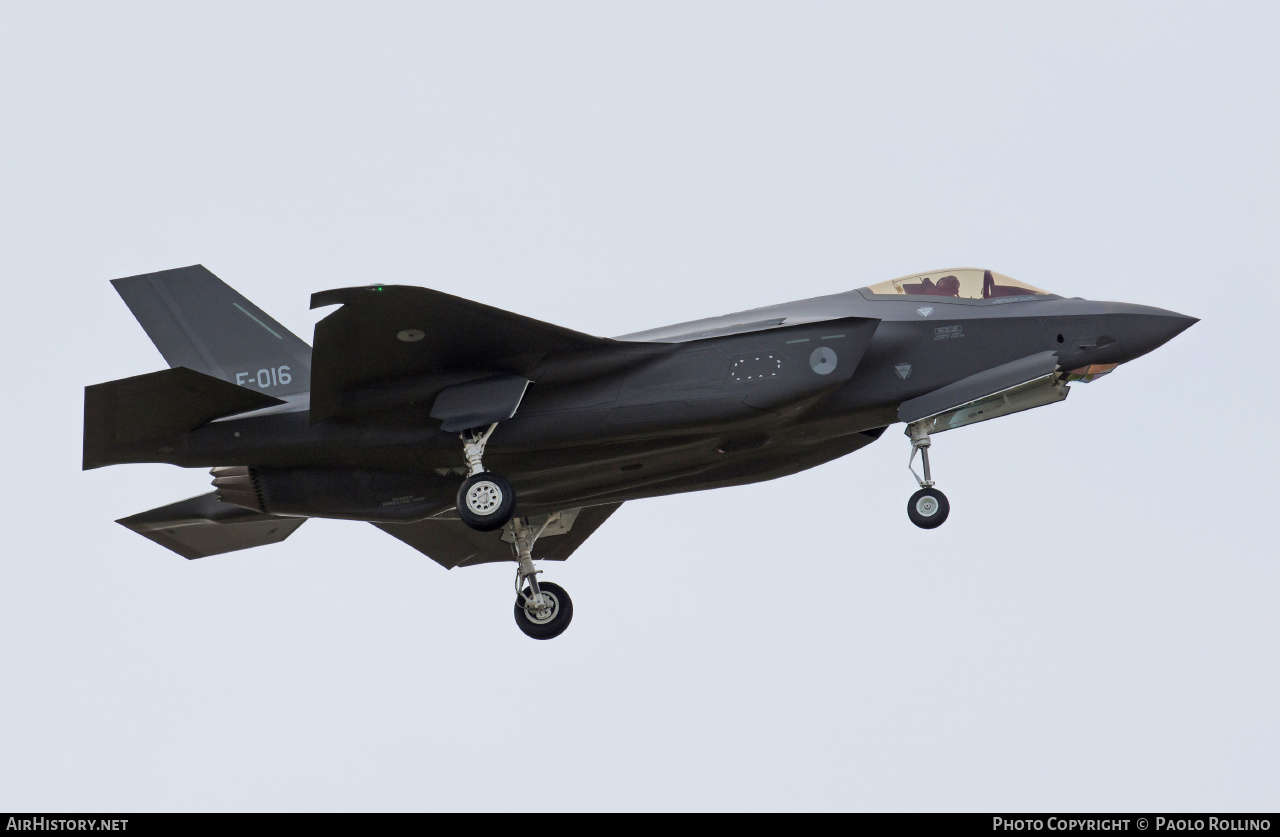 Aircraft Photo of F-016 | Lockheed Martin F-35A Lightning II | Netherlands - Air Force | AirHistory.net #333445